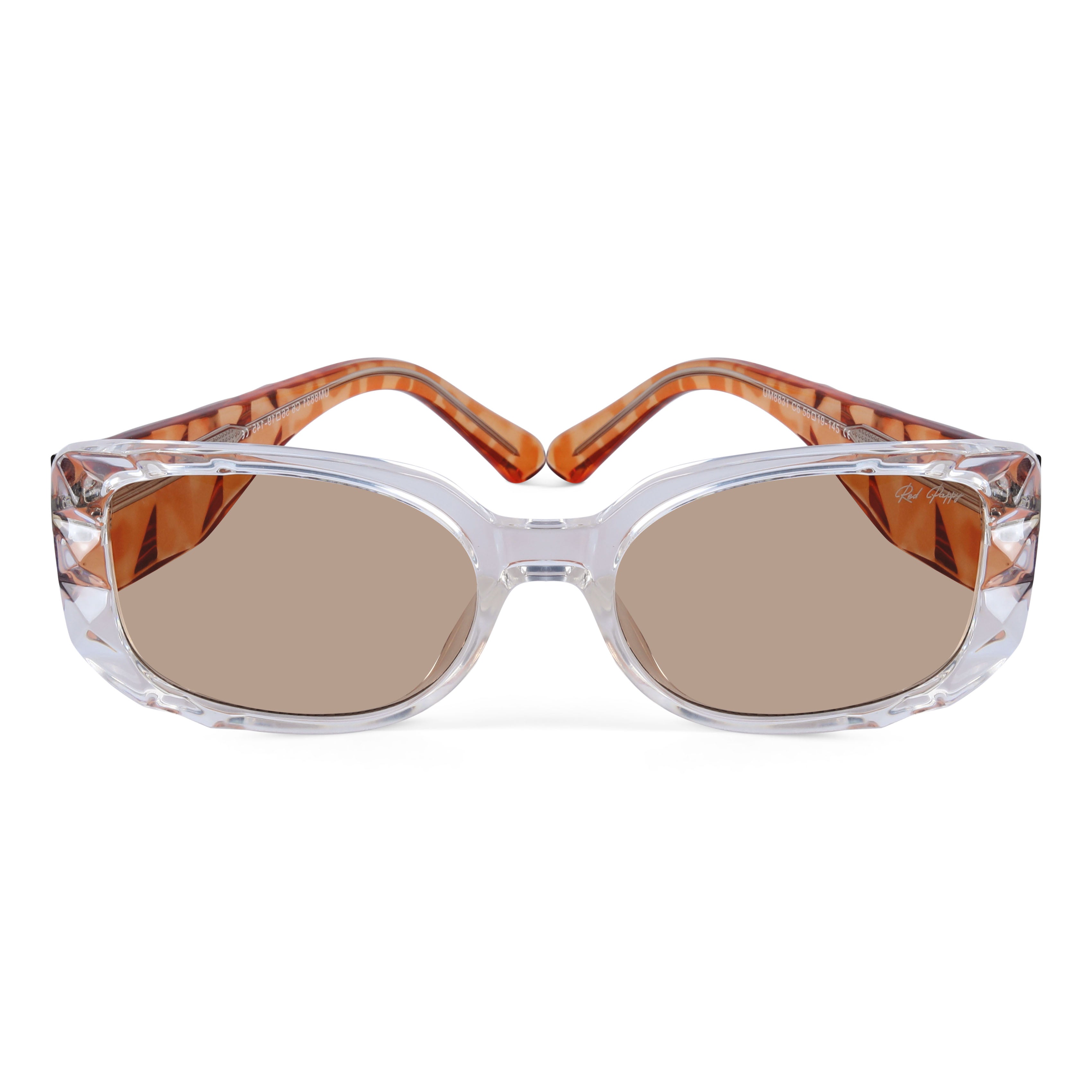 Aetheris Orange Rectangle Sunglasses