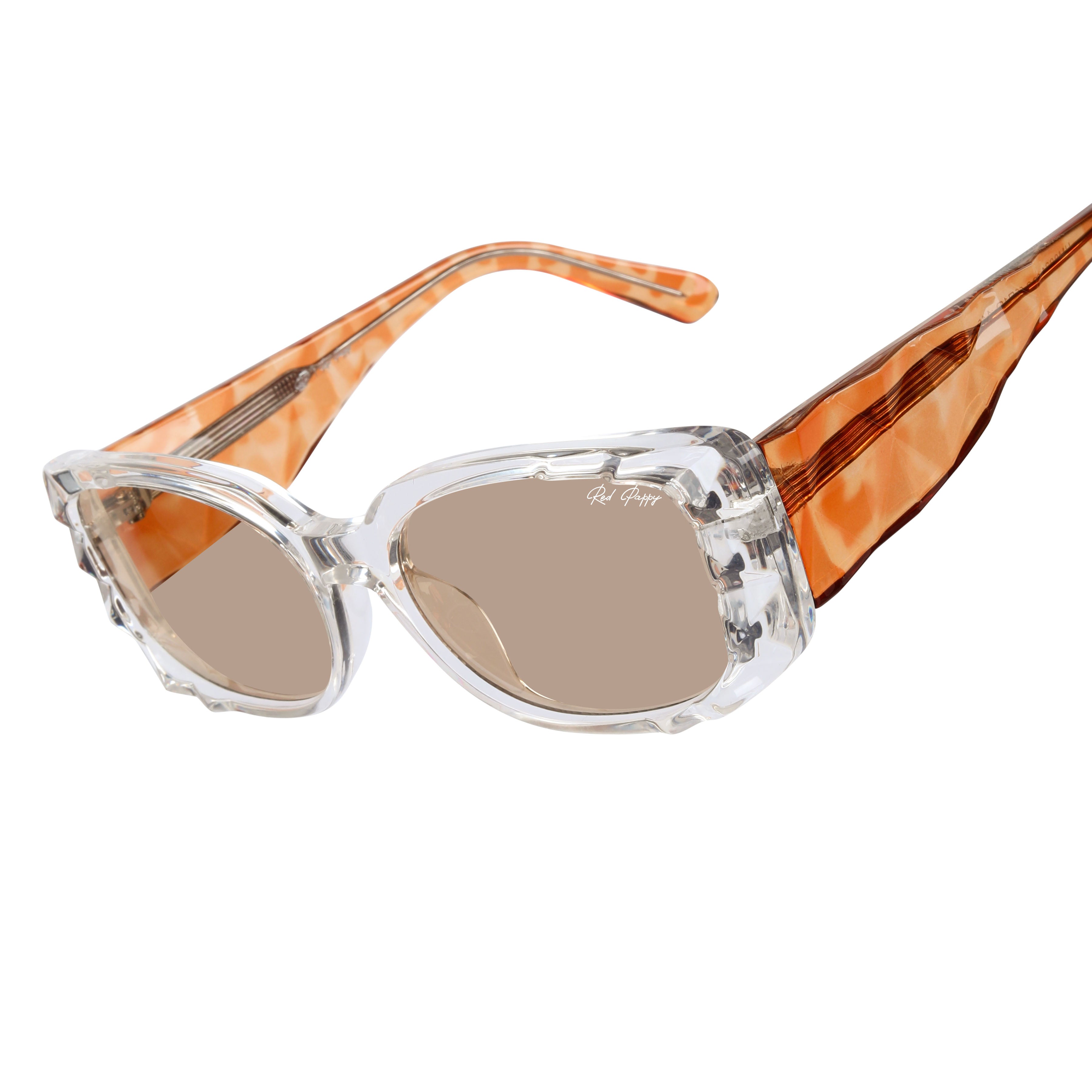 Aetheris Orange Rectangle Sunglasses