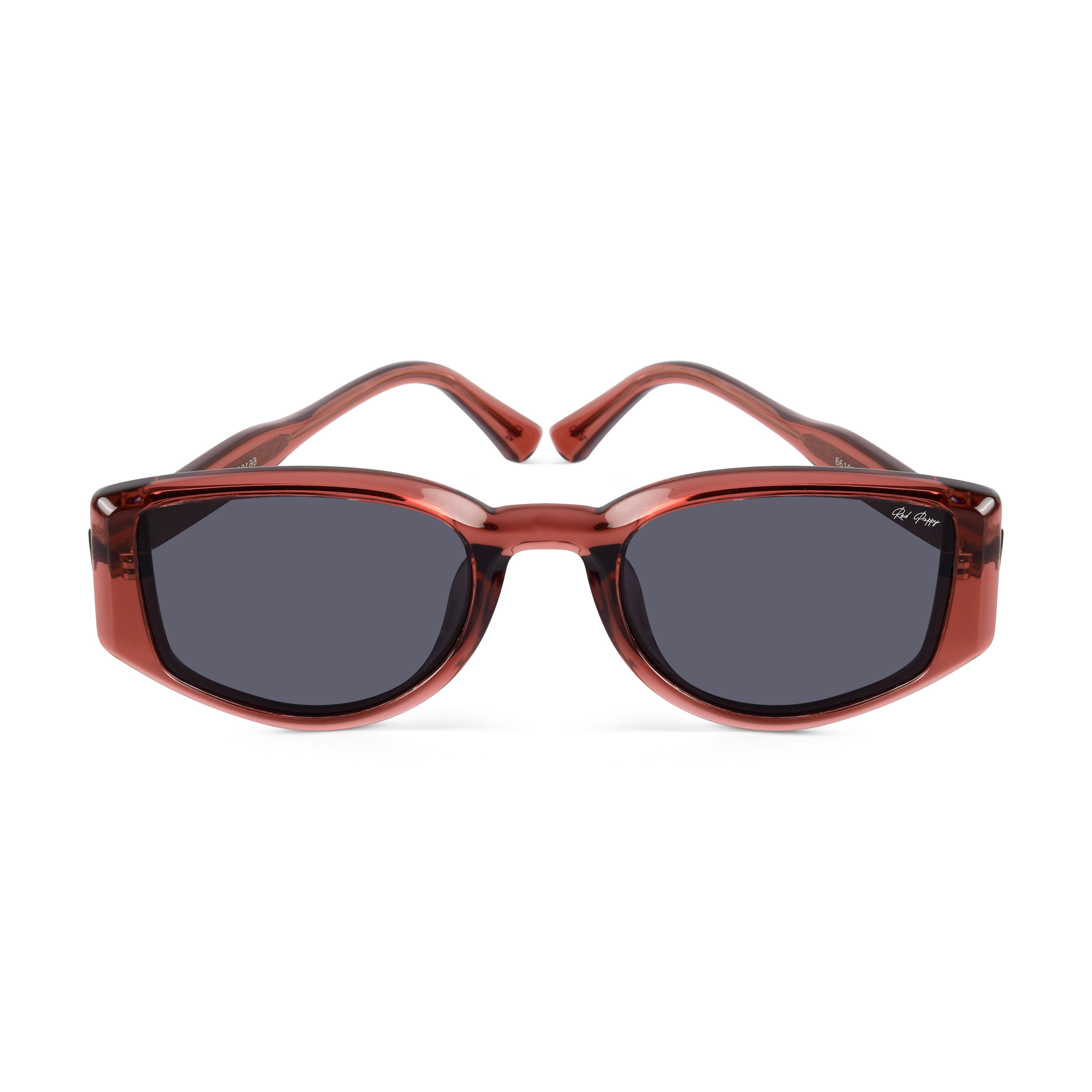 Alcove Wine Red Polarized Rectangle Sunglasses