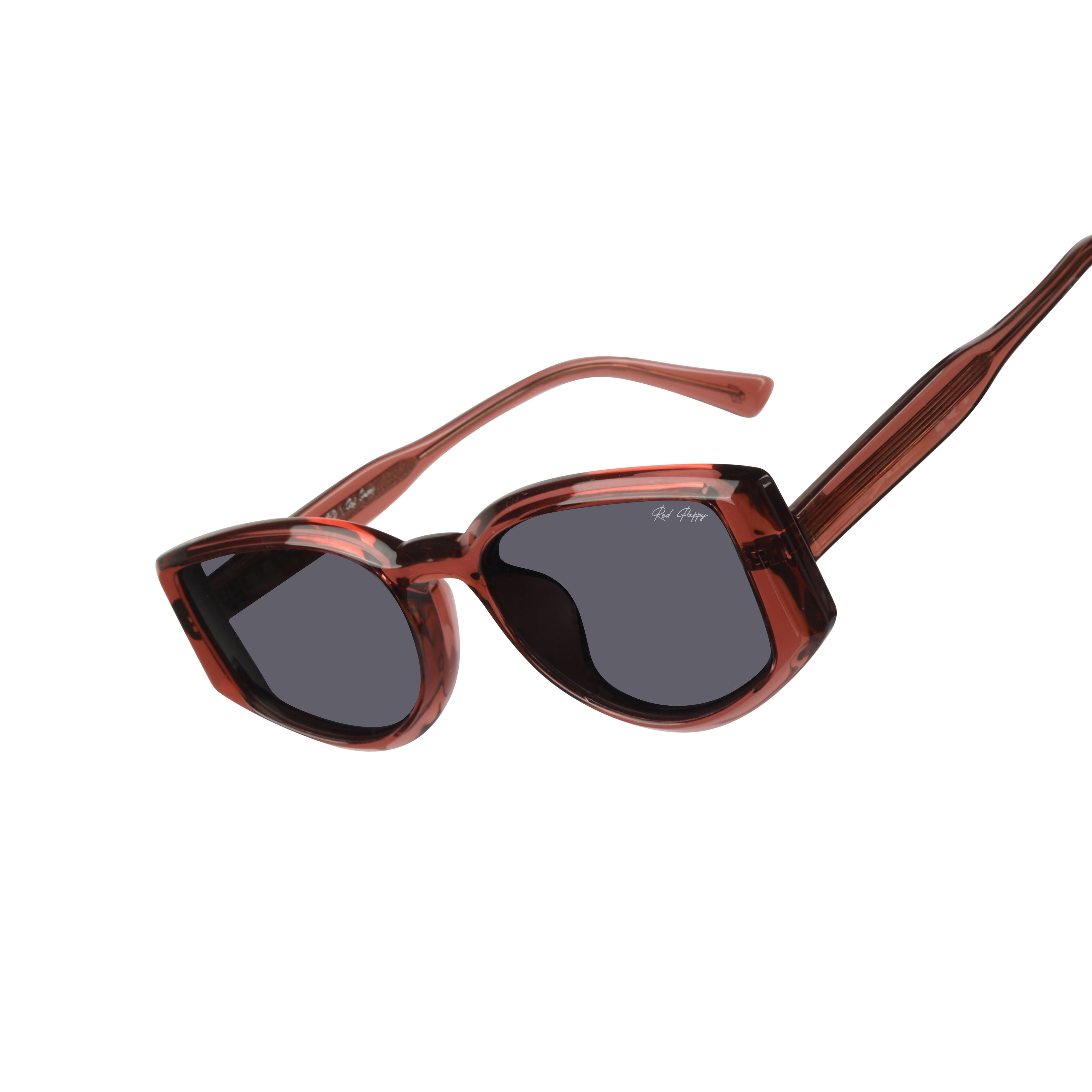 Alcove Wine Red Polarized Rectangle Sunglasses