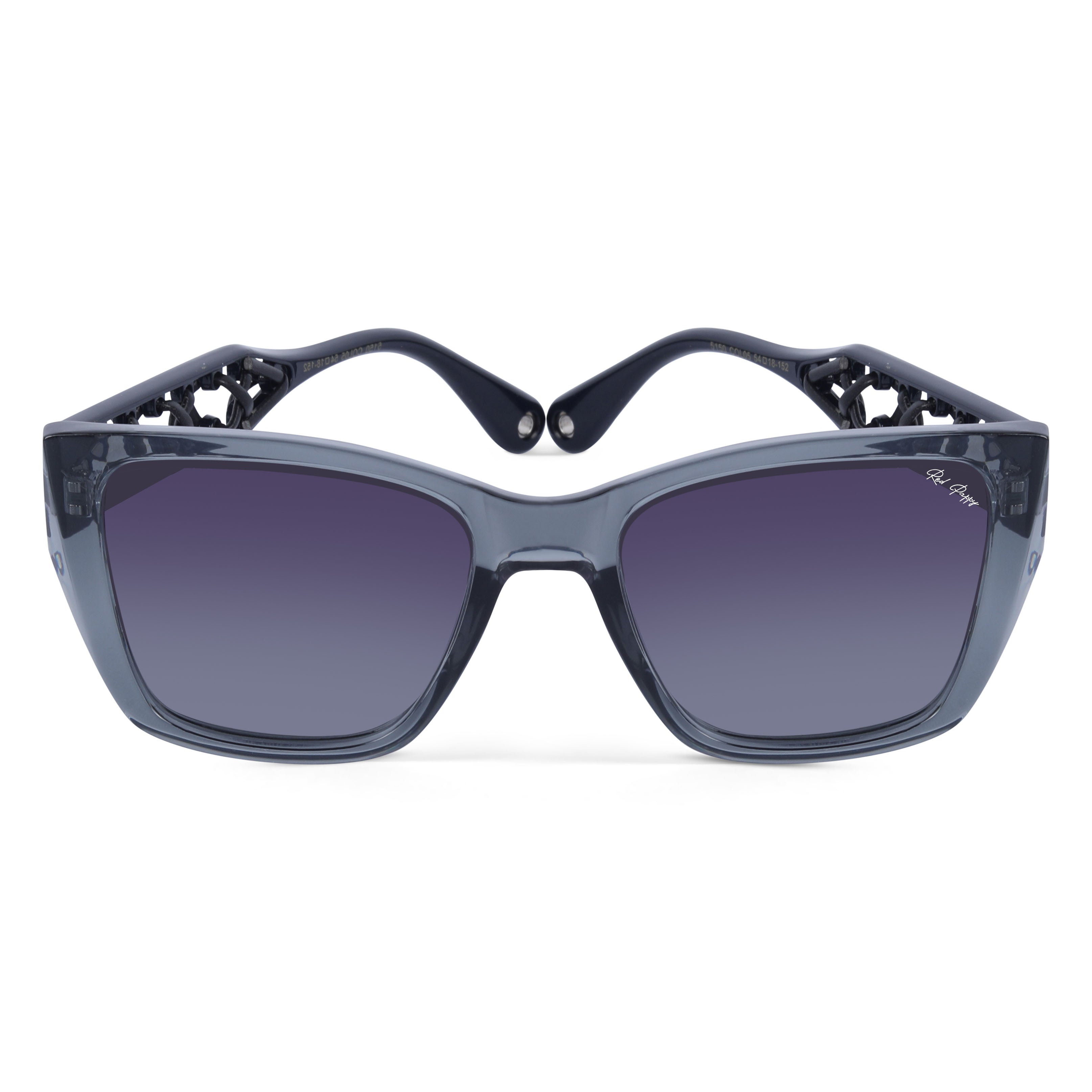 Atomize Purple Polarized Square Sunglasses