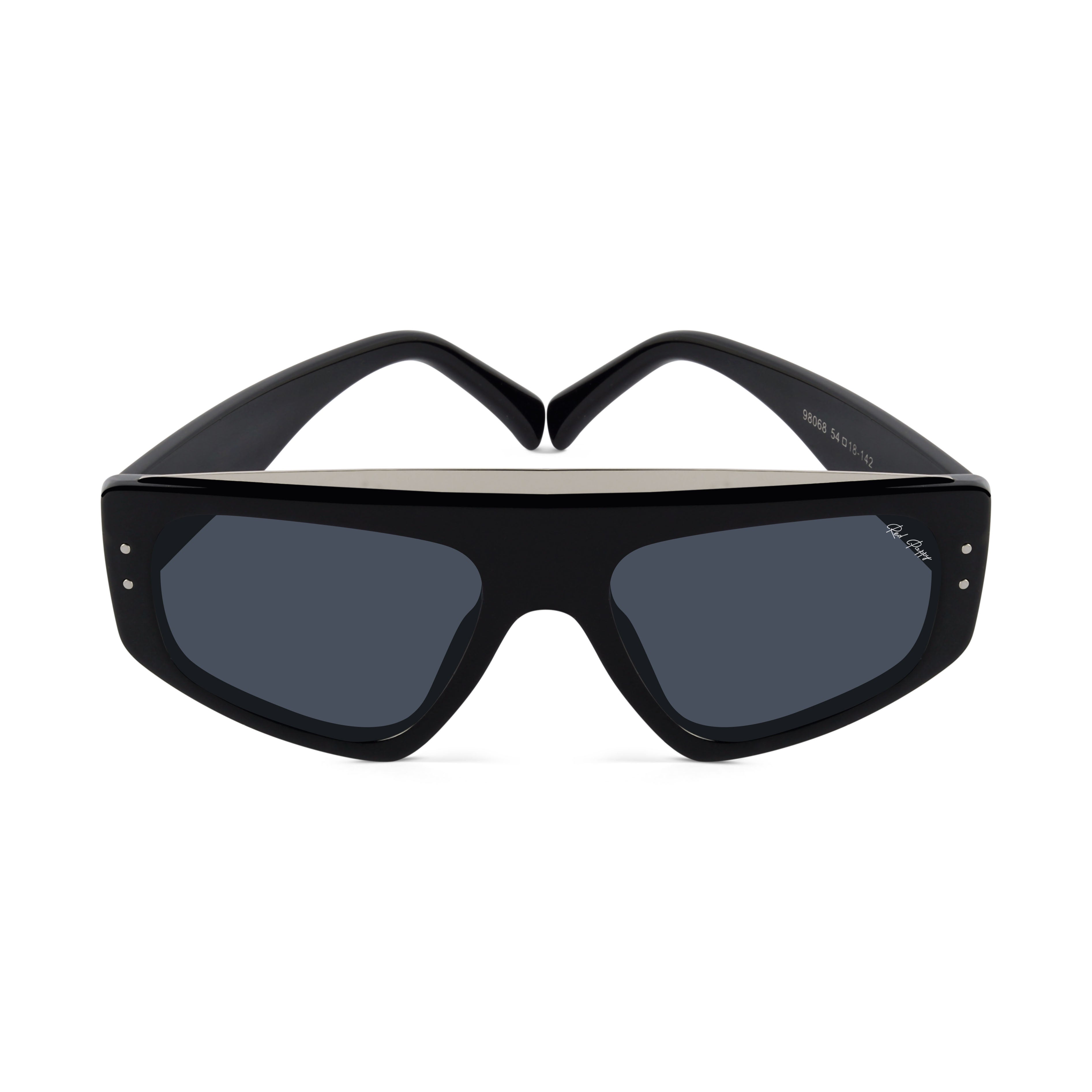 Aurion Black Rectangle Sunglasses