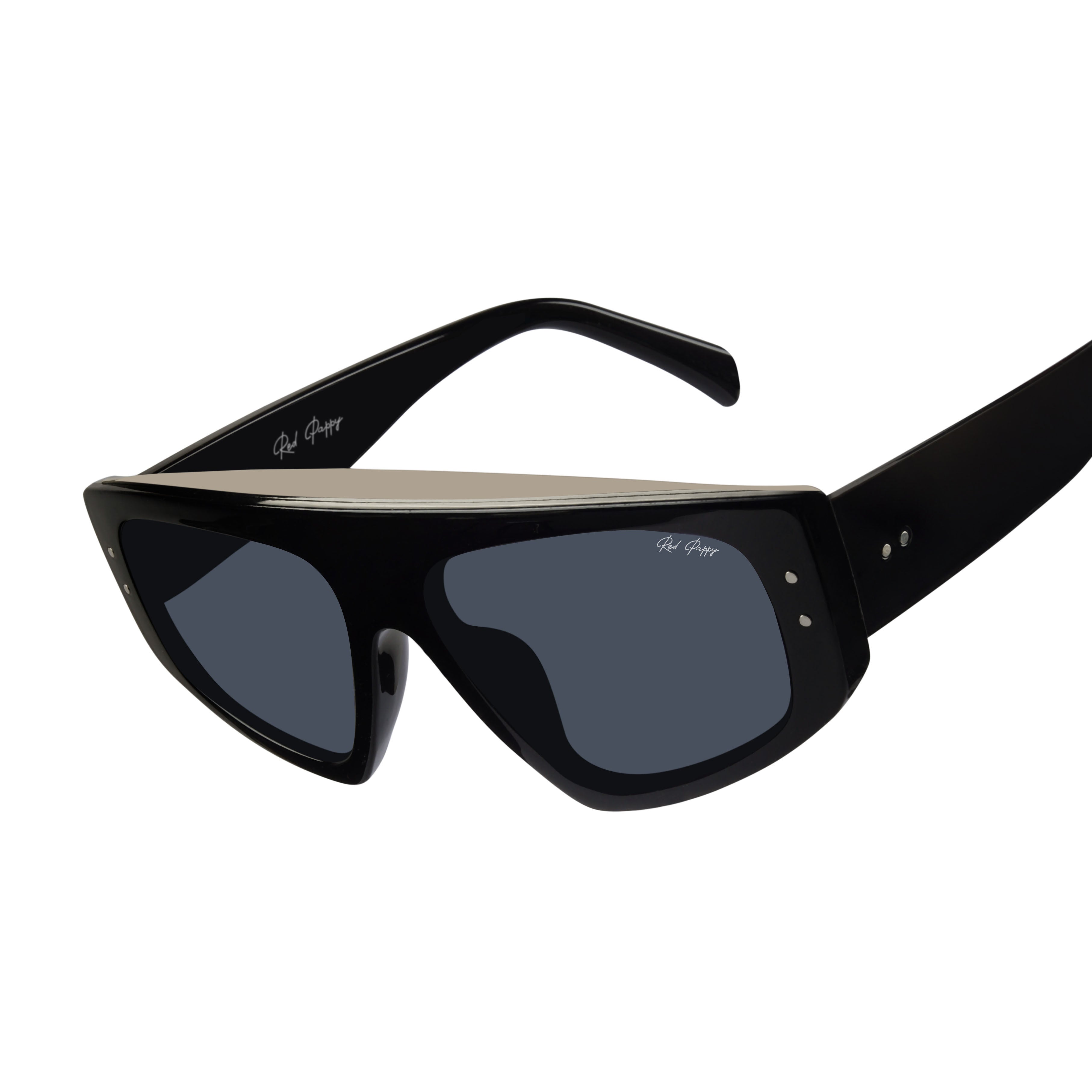 Aurion Black Rectangle Sunglasses