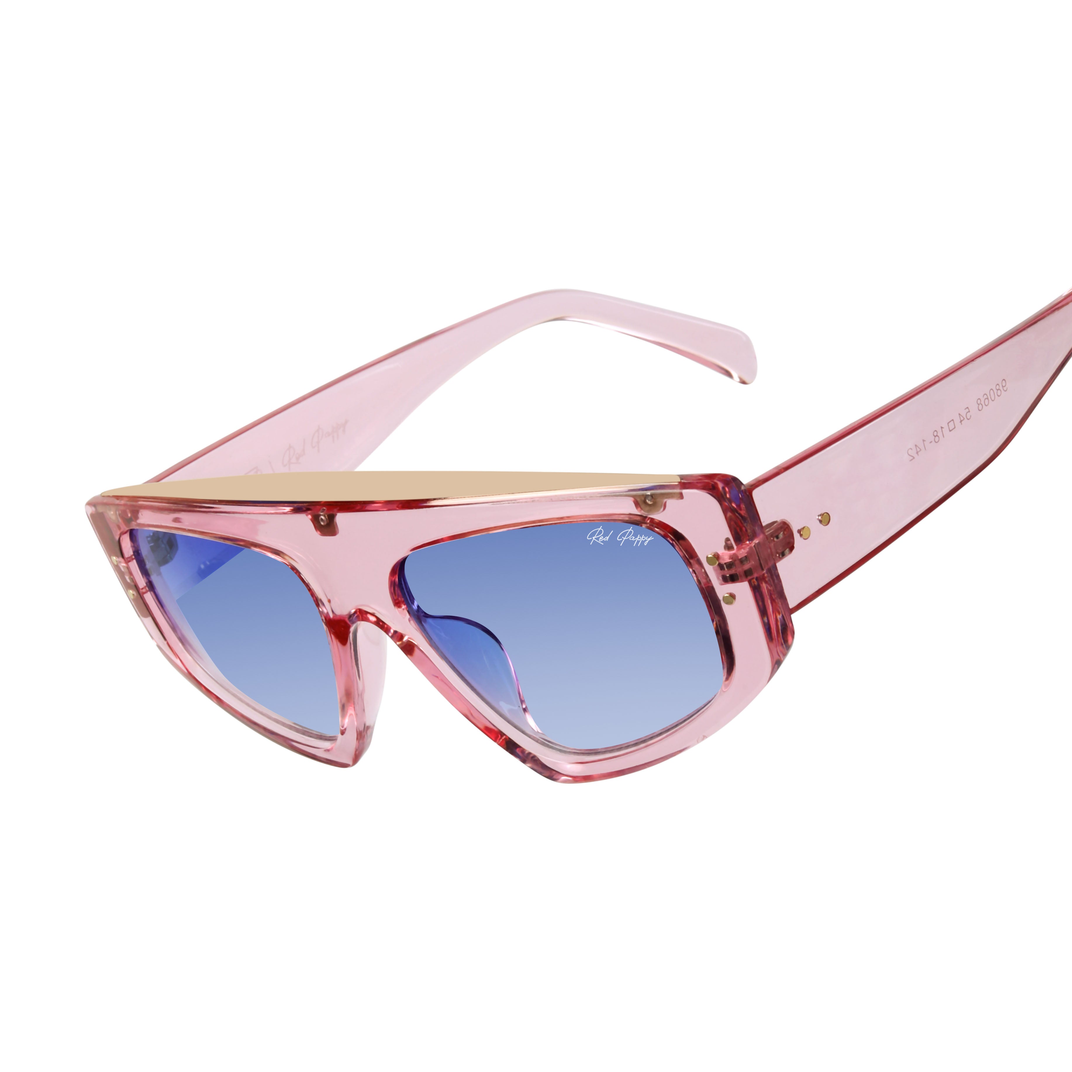 Aurion Blue Rectangle Sunglasses