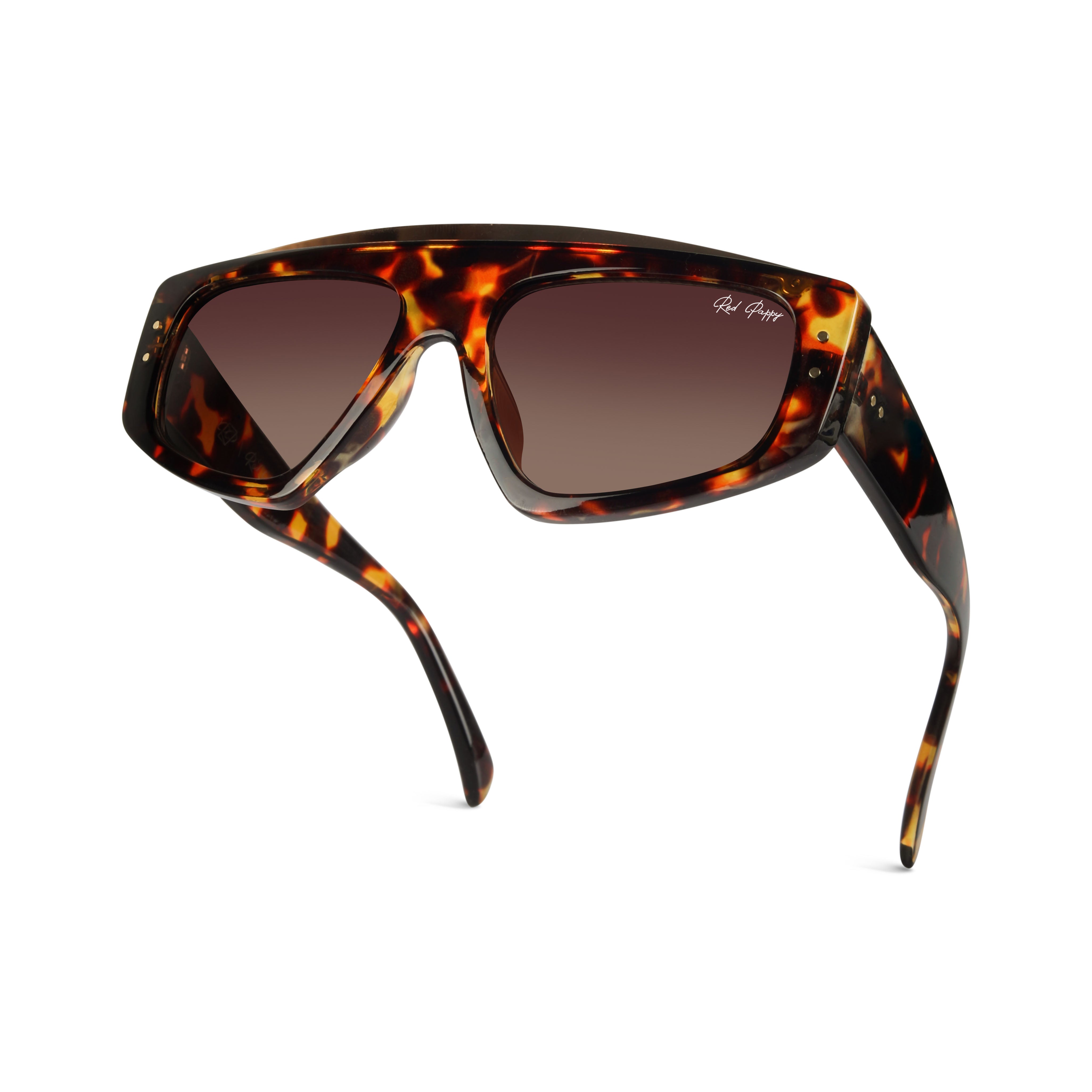 Aurion Brown Rectangle Sunglasses