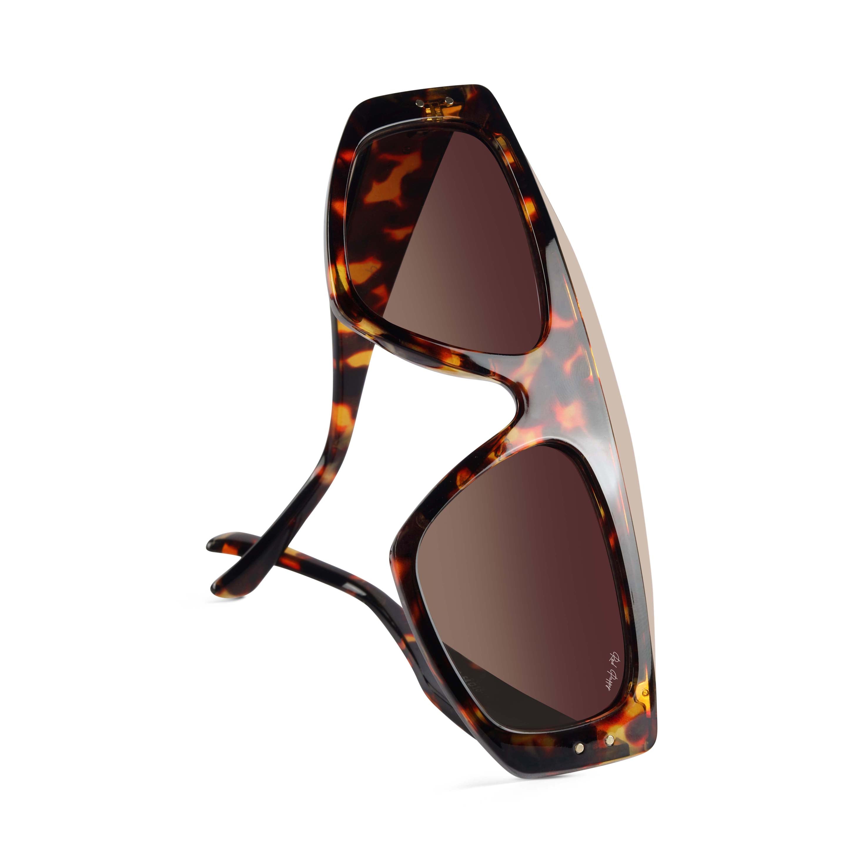 Aurion Brown Rectangle Sunglasses