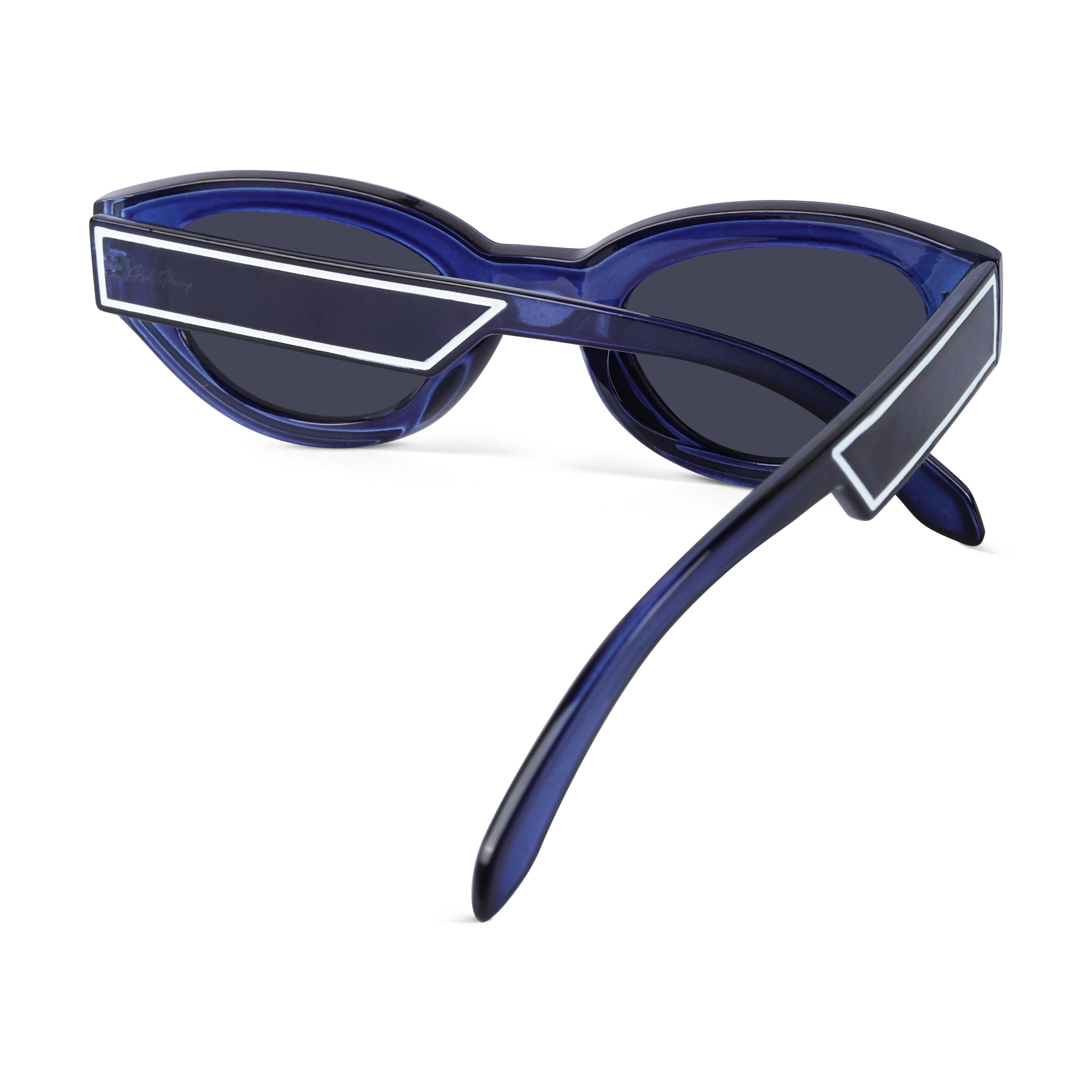 Chronon Blue Rectangle Sunglasses