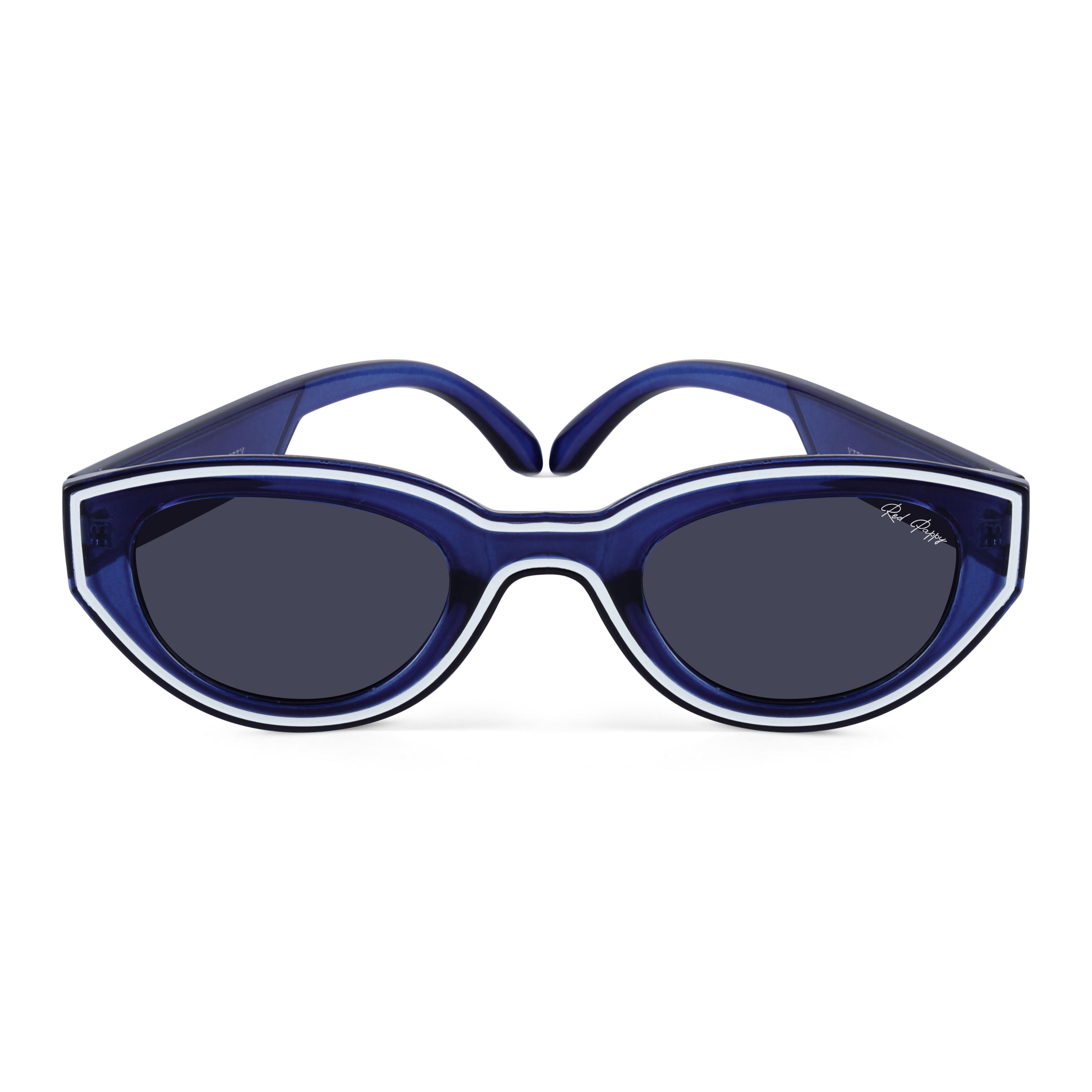 Chronon Blue Rectangle Sunglasses