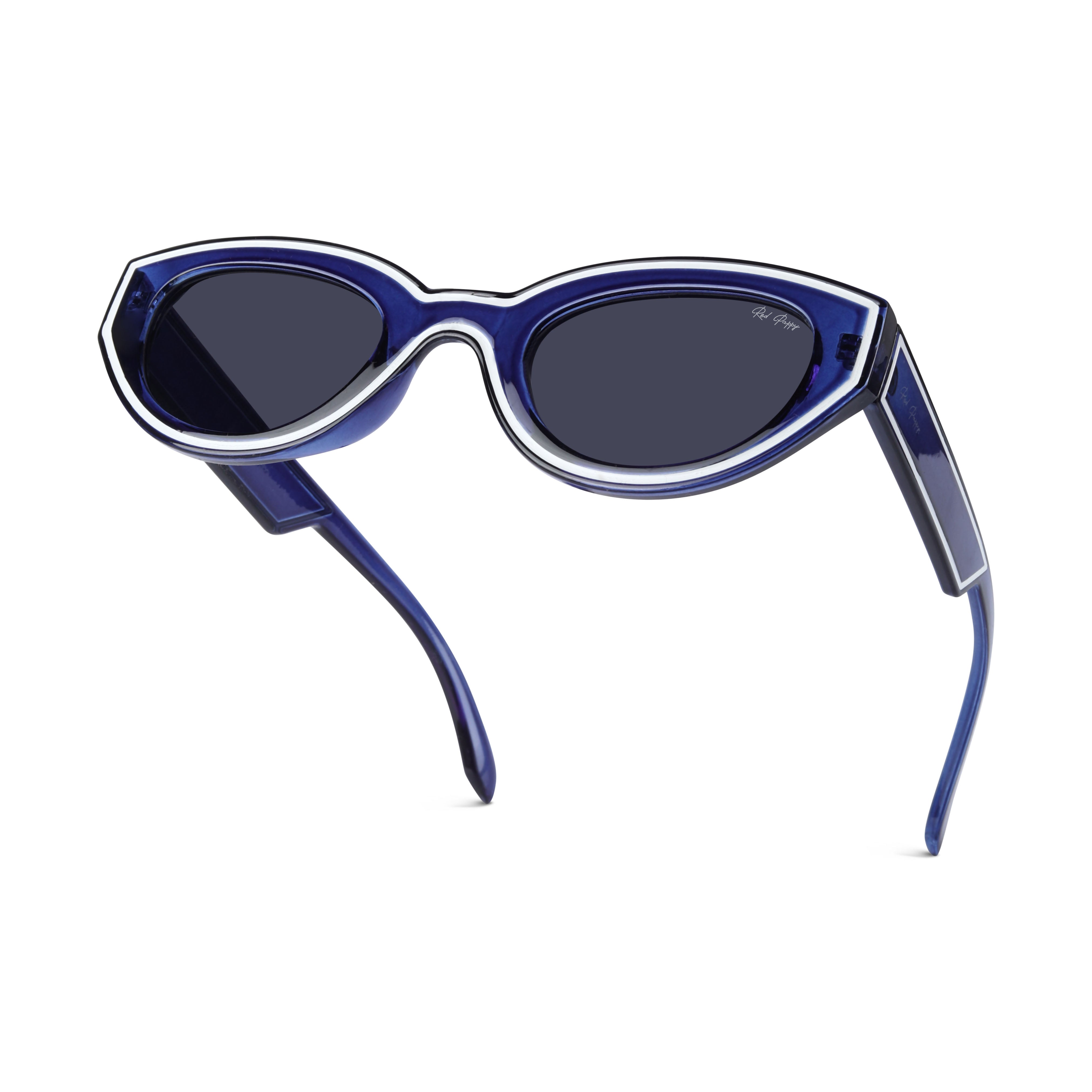 Chronon Blue Rectangle Sunglasses