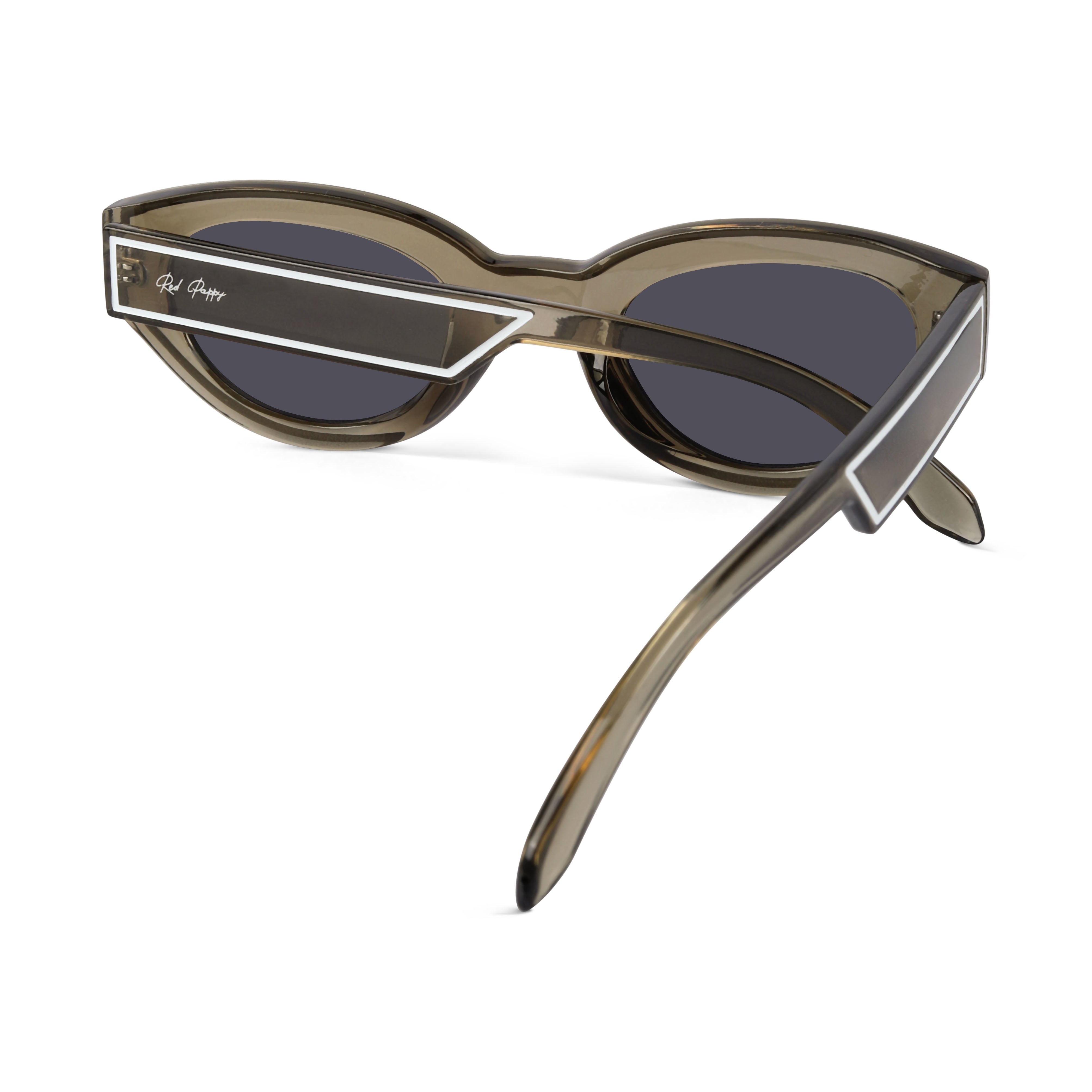 Chronon Olive Rectangle Sunglasses