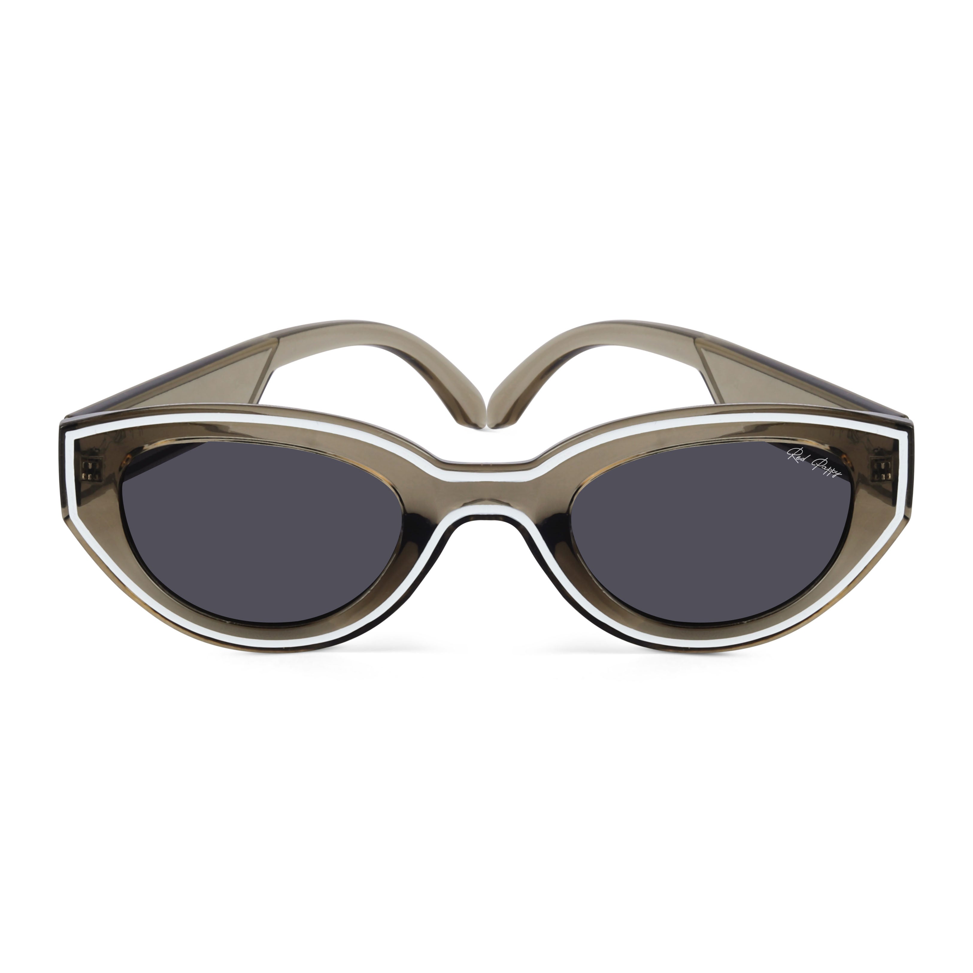 Chronon Olive Rectangle Sunglasses