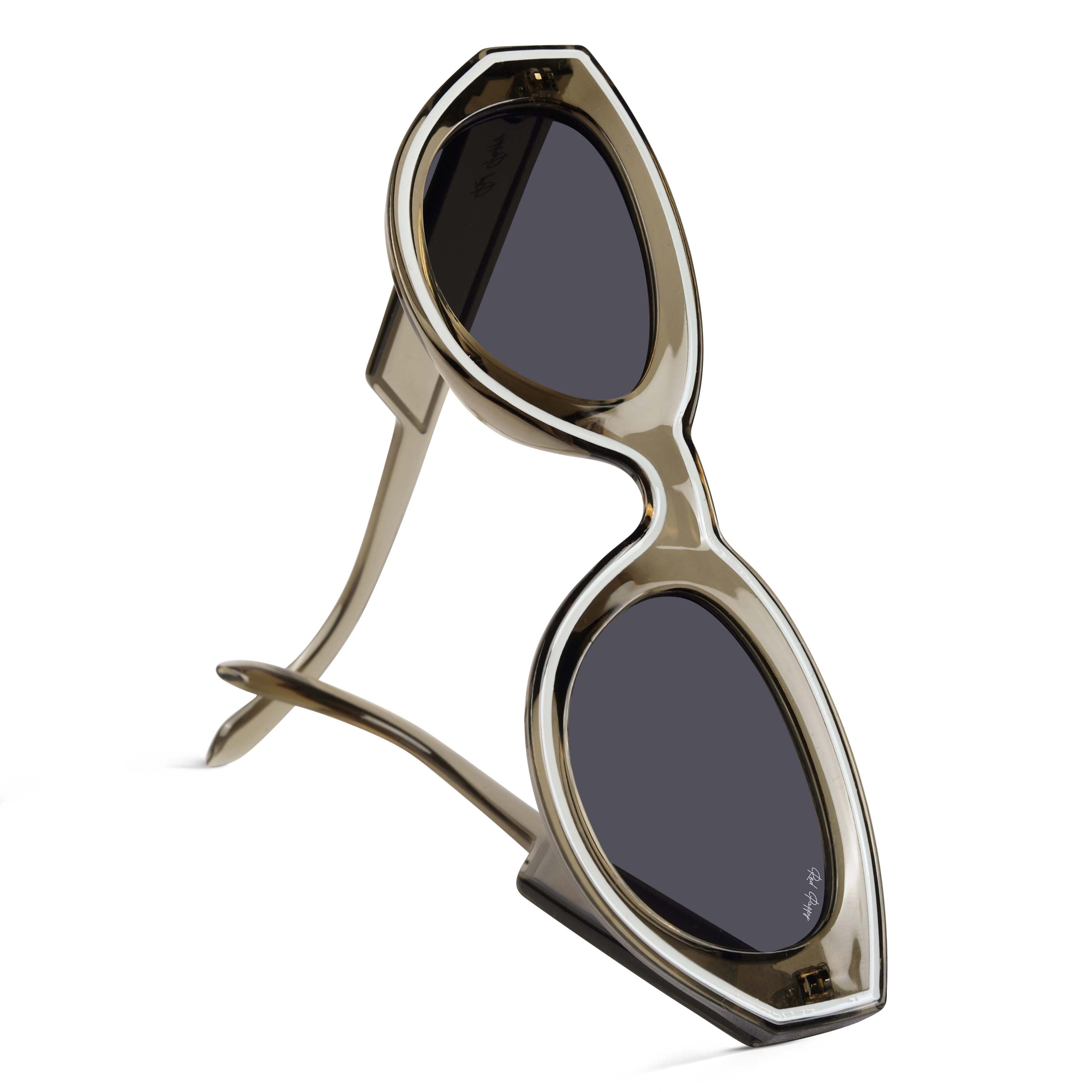 Chronon Olive Rectangle Sunglasses