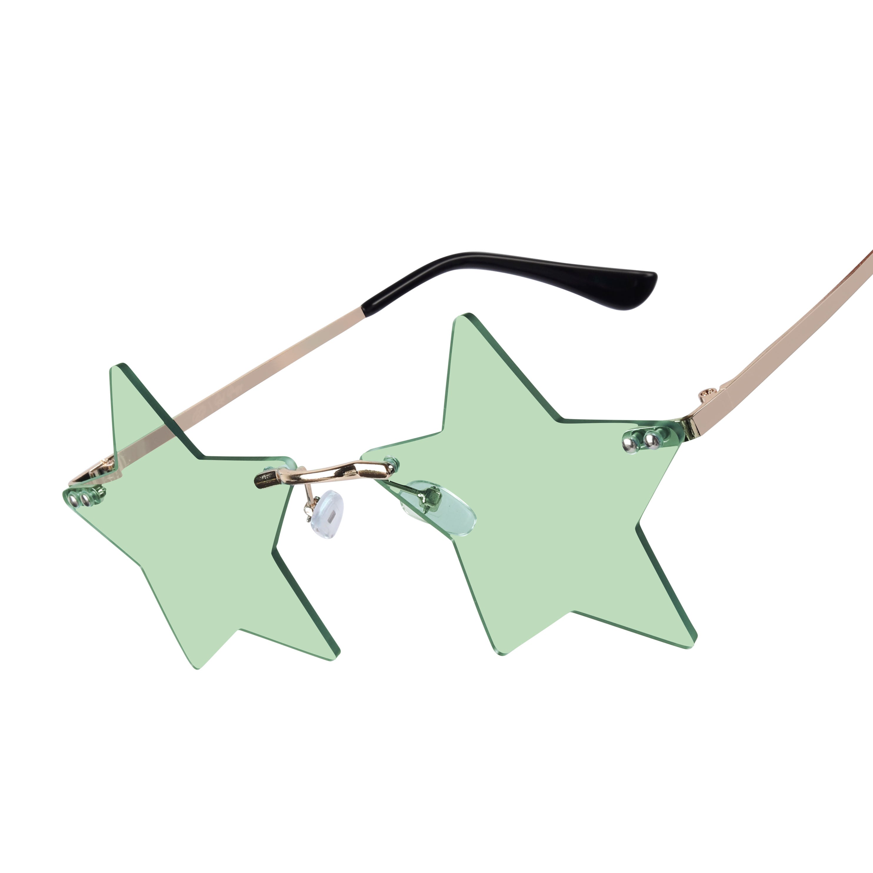 Ciel Light Green Star Sunglasses