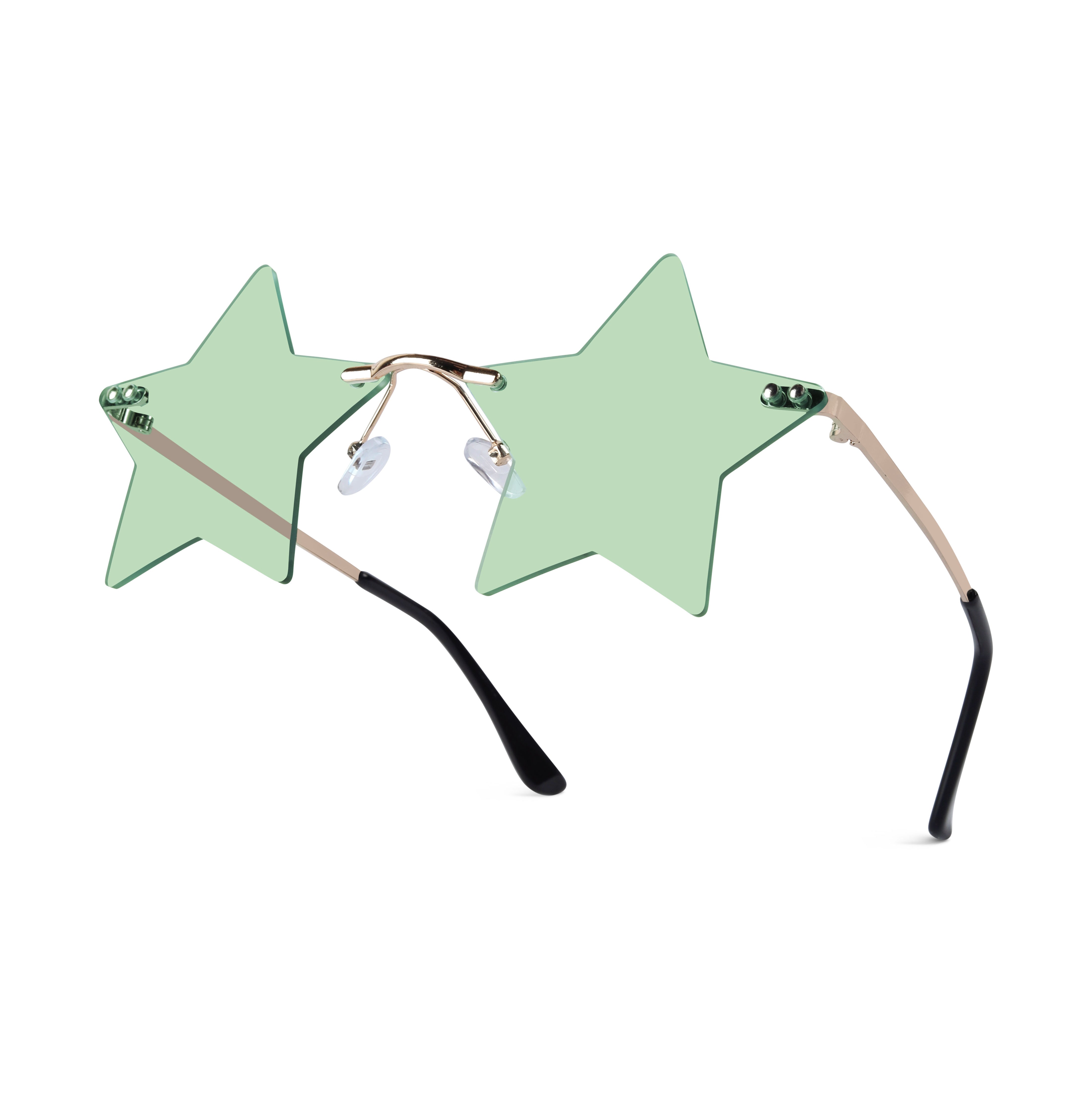 Ciel Light Green Star Sunglasses