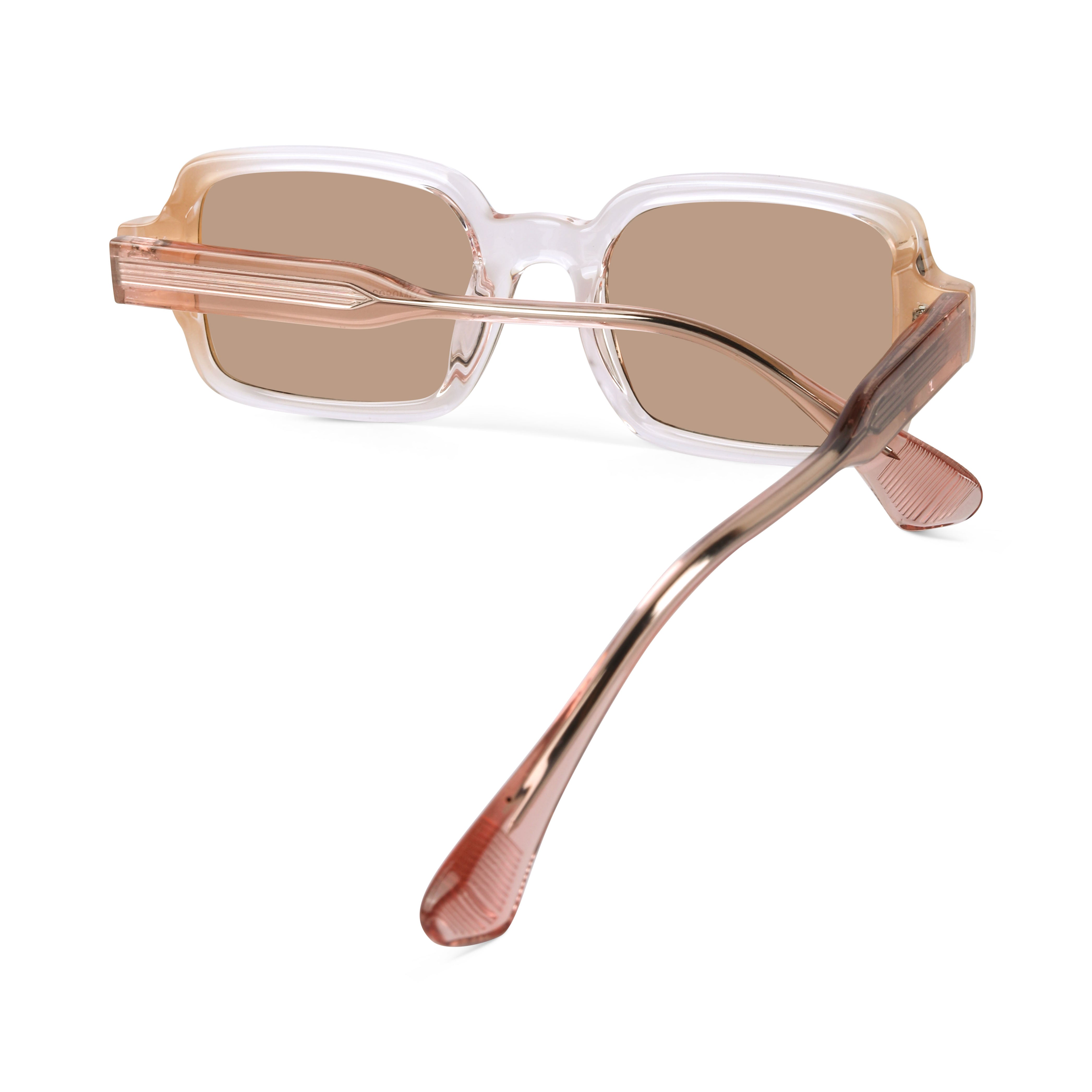 Crescendo Brown Rectangle Sunglasses