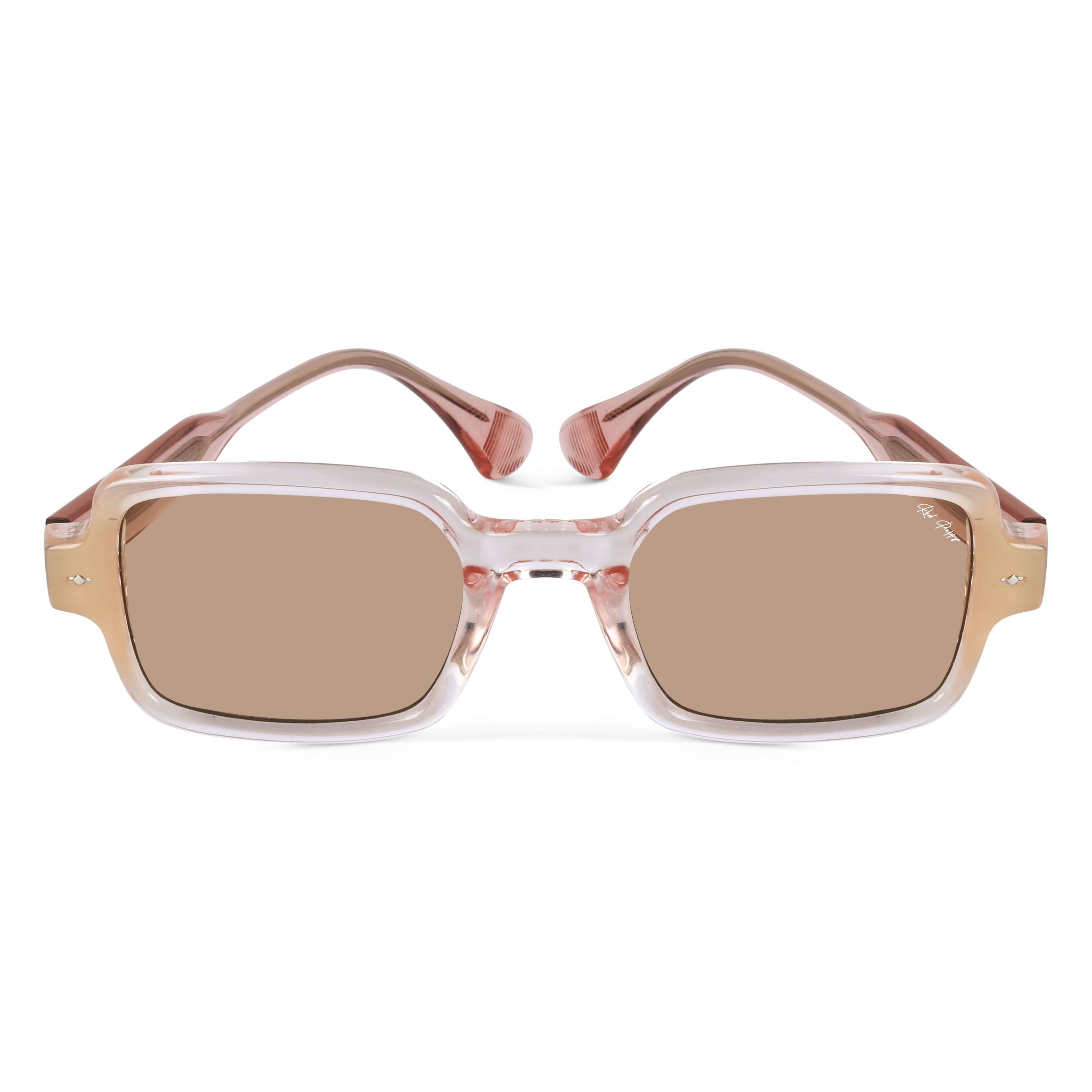 Crescendo Brown Rectangle Sunglasses