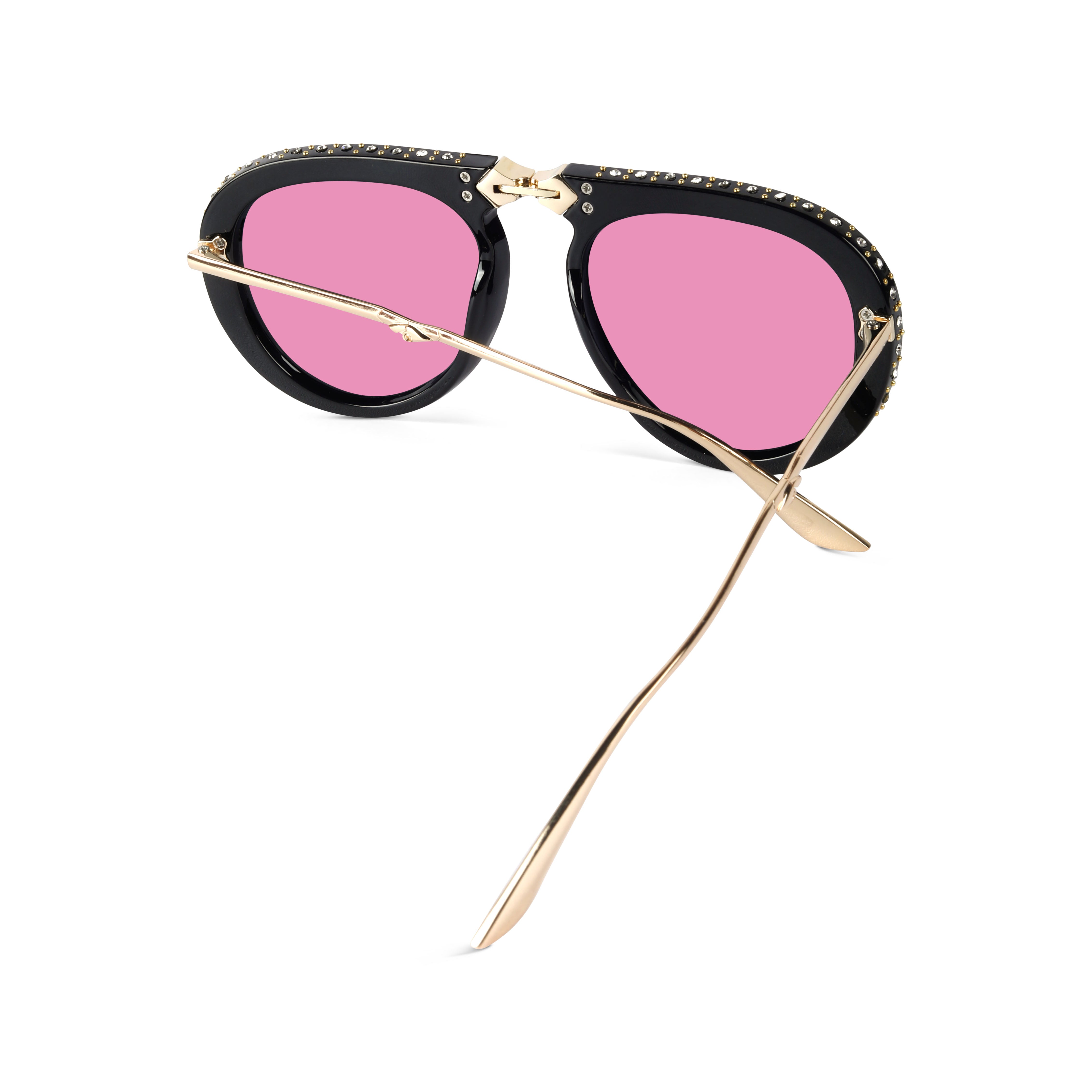 Crystara Pink Aviator Sunglasses