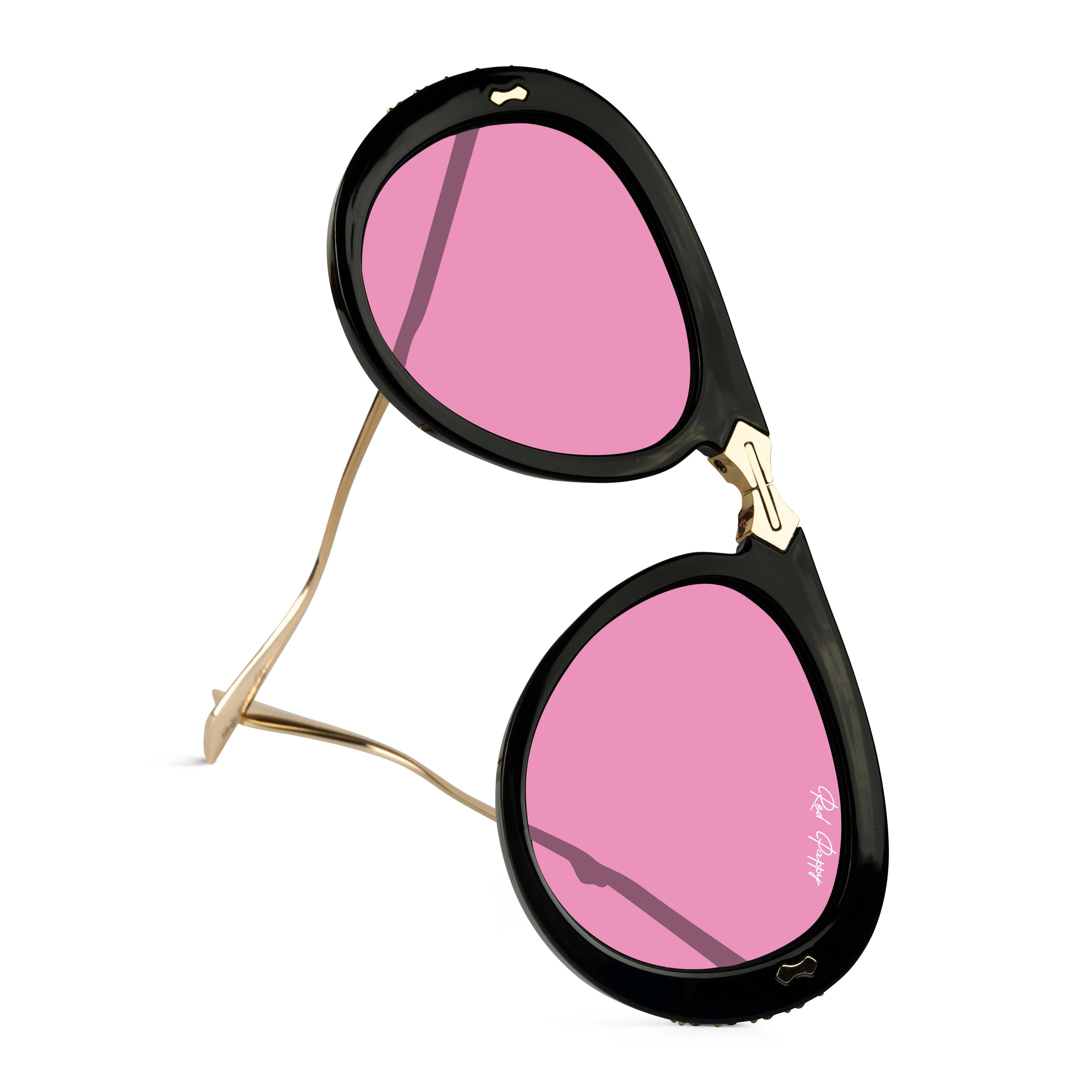 Crystara Pink Aviator Sunglasses