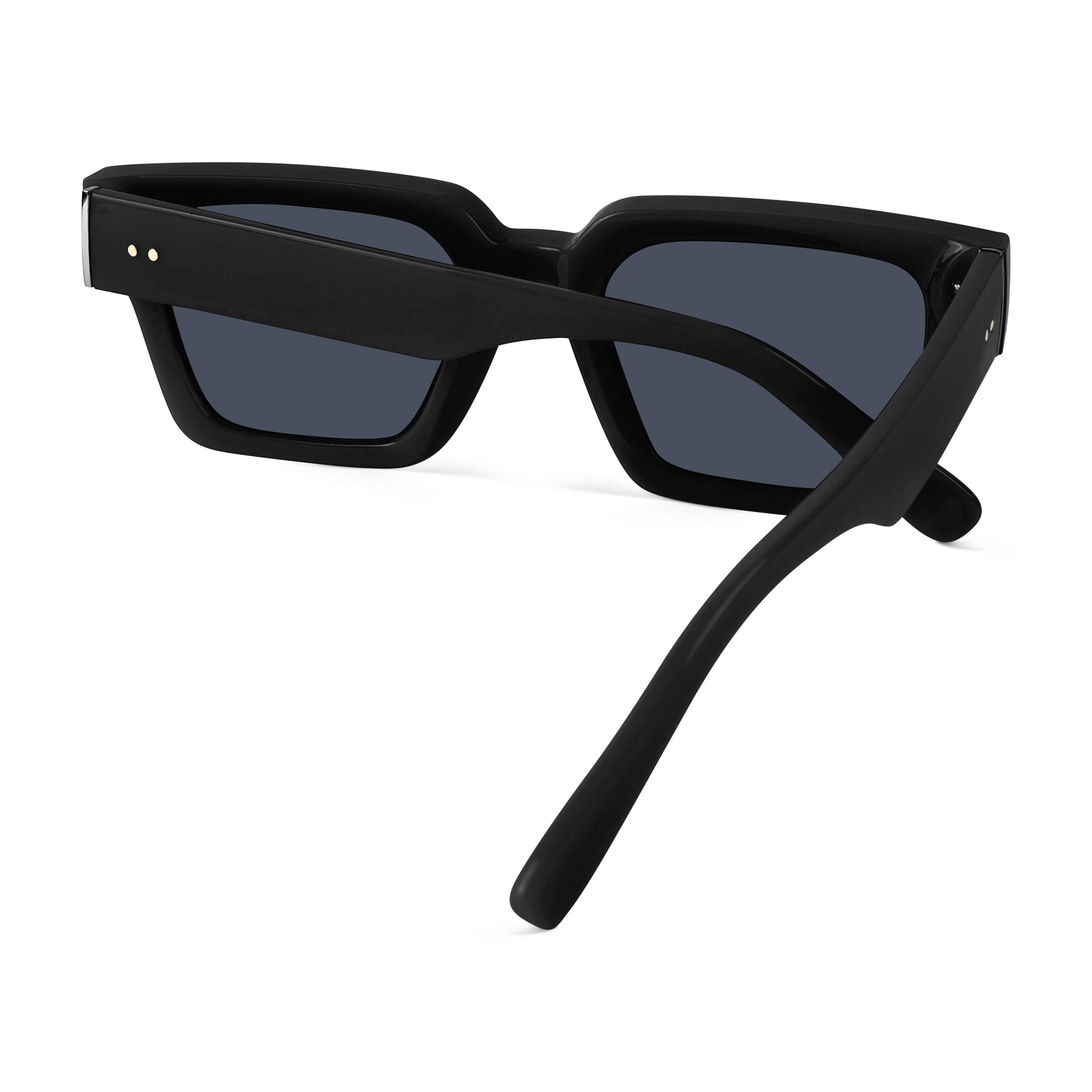 Drex Black Square Sunglasses