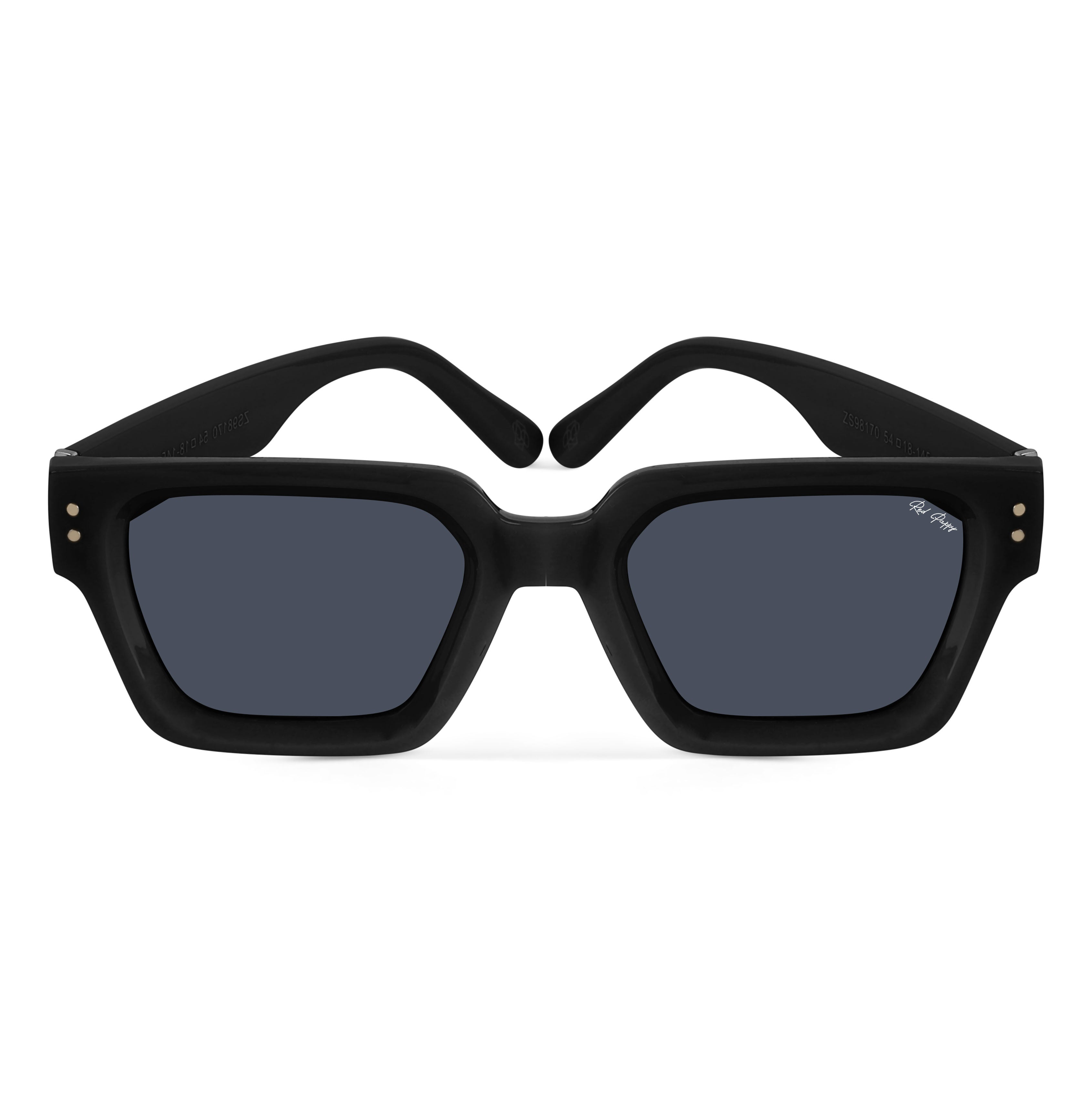 Drex Black Square Sunglasses