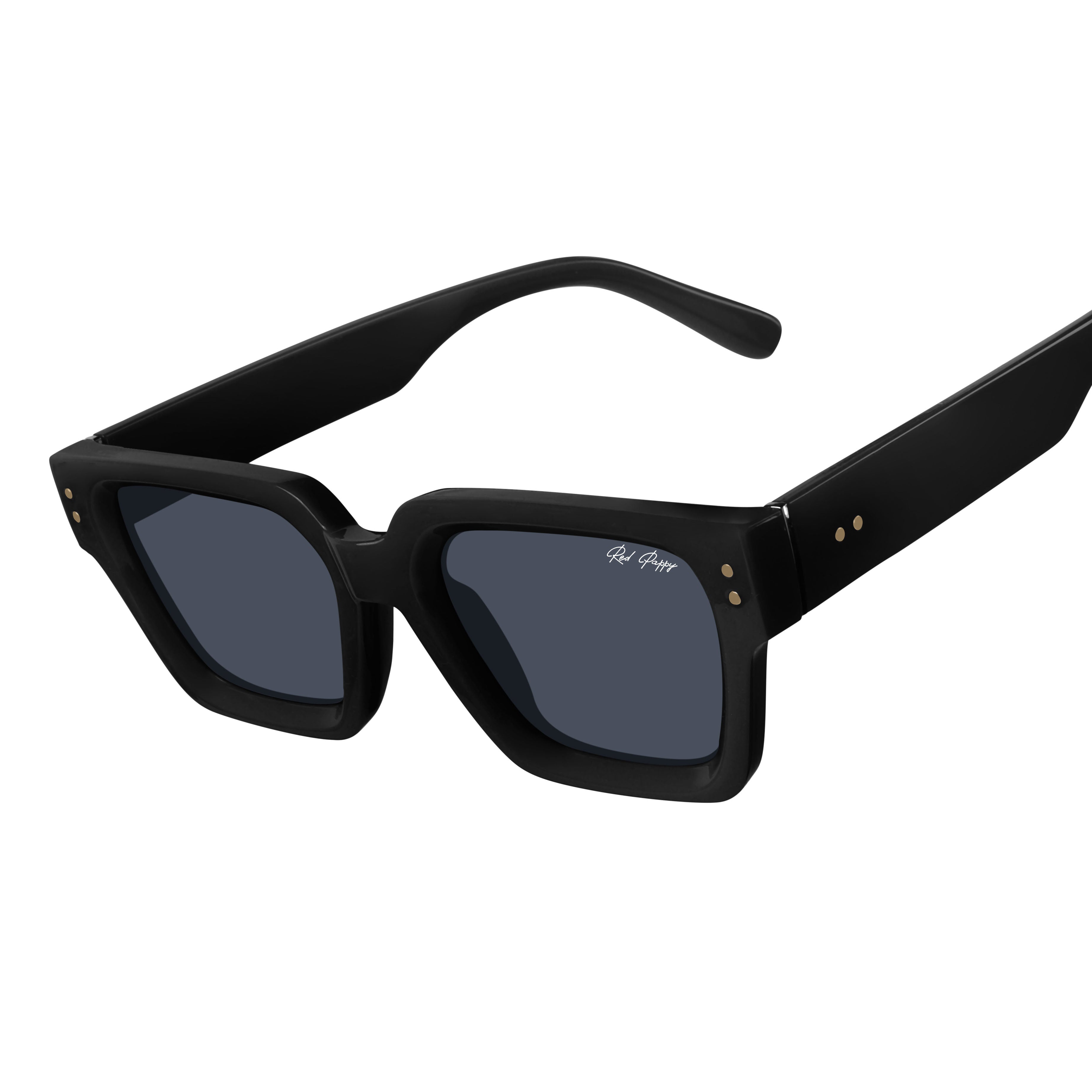 Drex Black Square Sunglasses