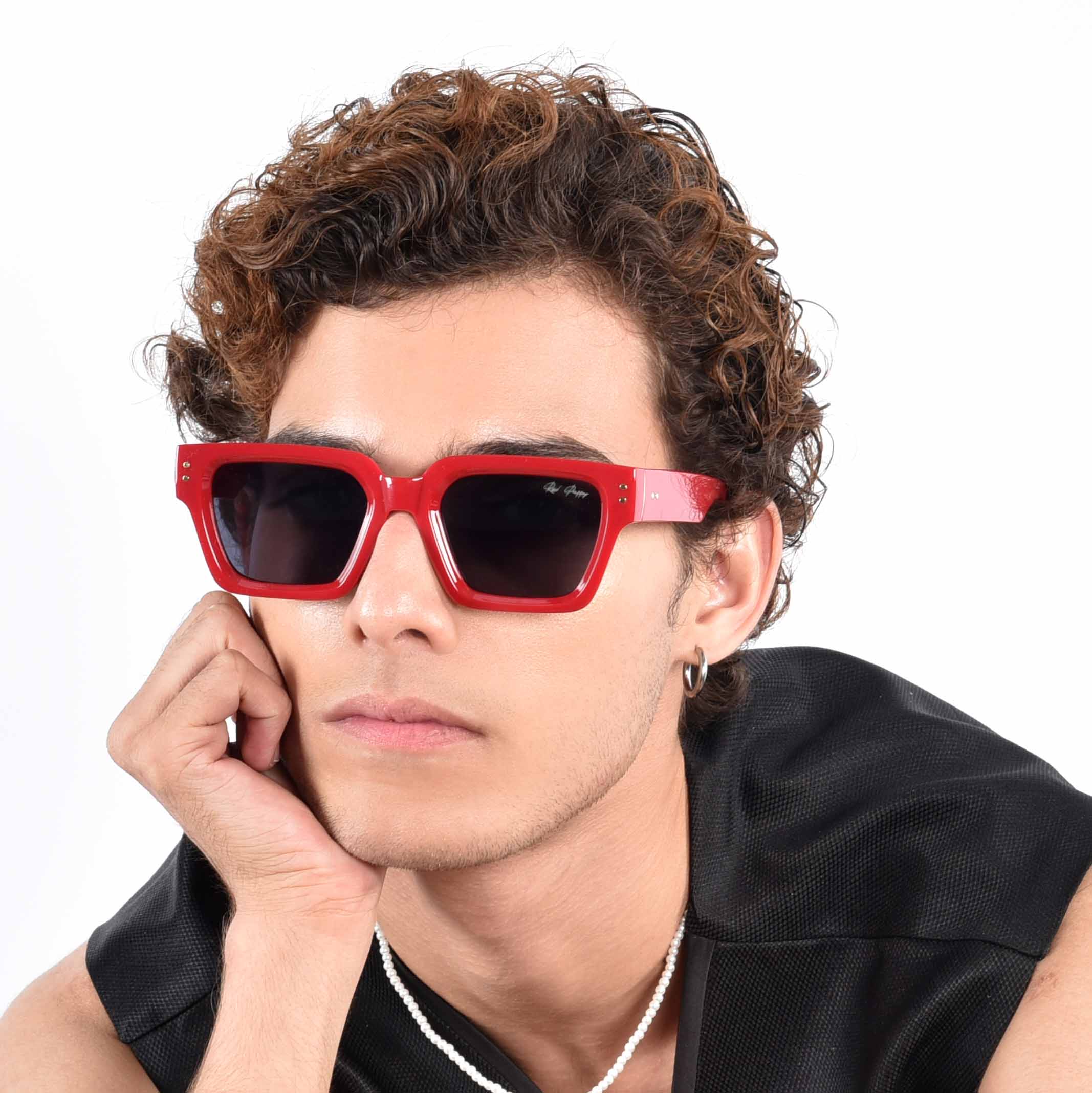 Drex Red Square Sunglasses