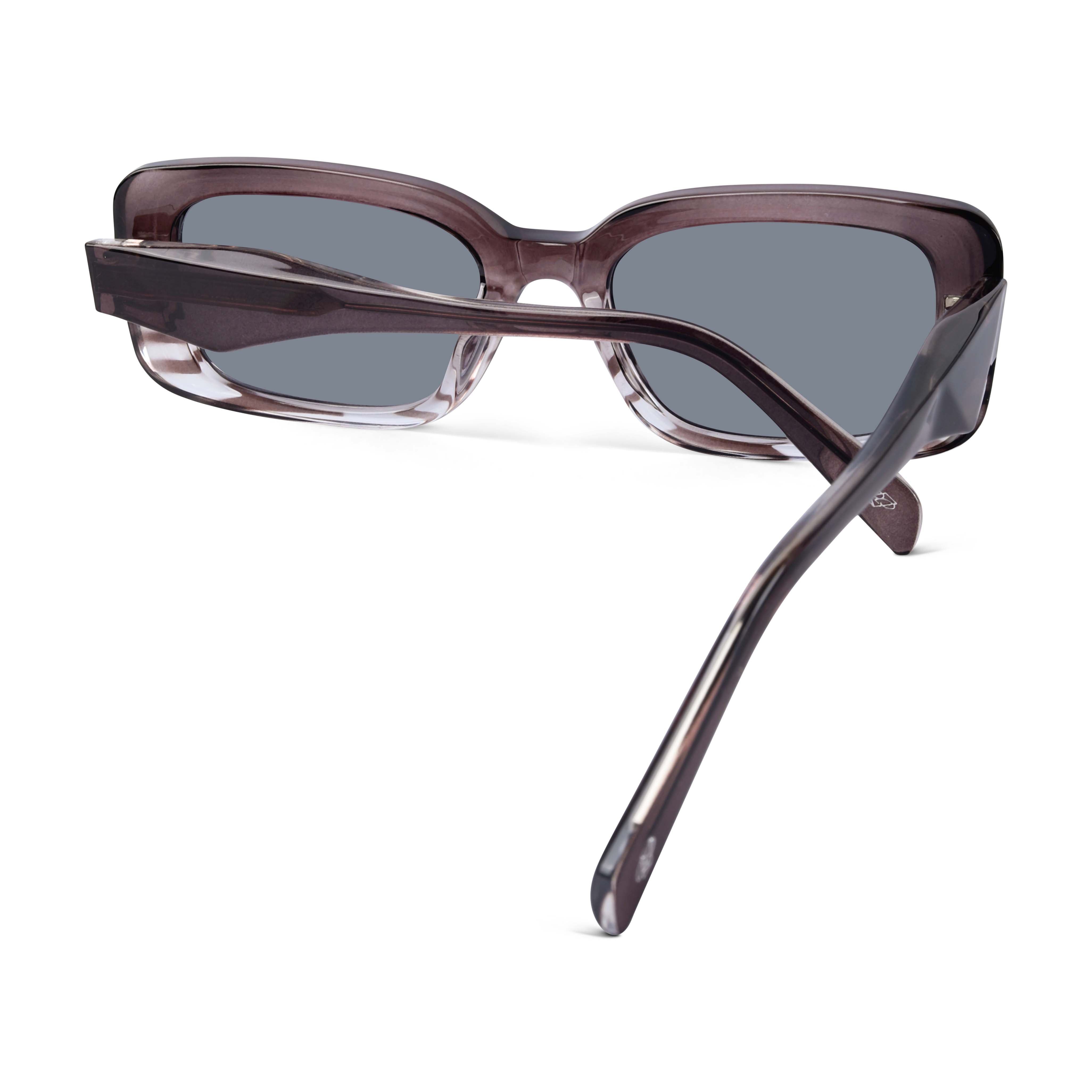 Eldrion Ash Brown Oversized Sunglasses