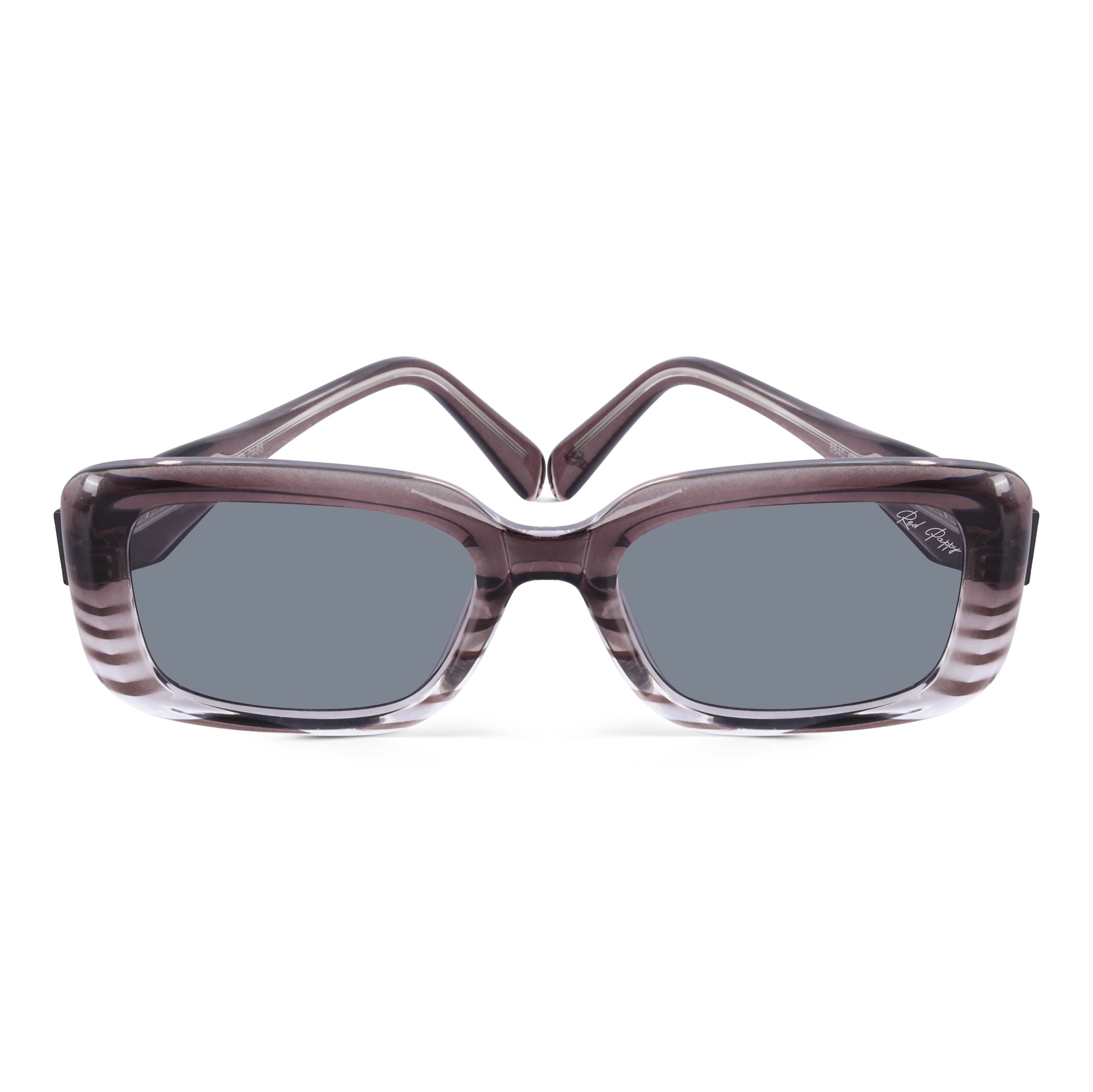 Eldrion Ash Brown Oversized Sunglasses