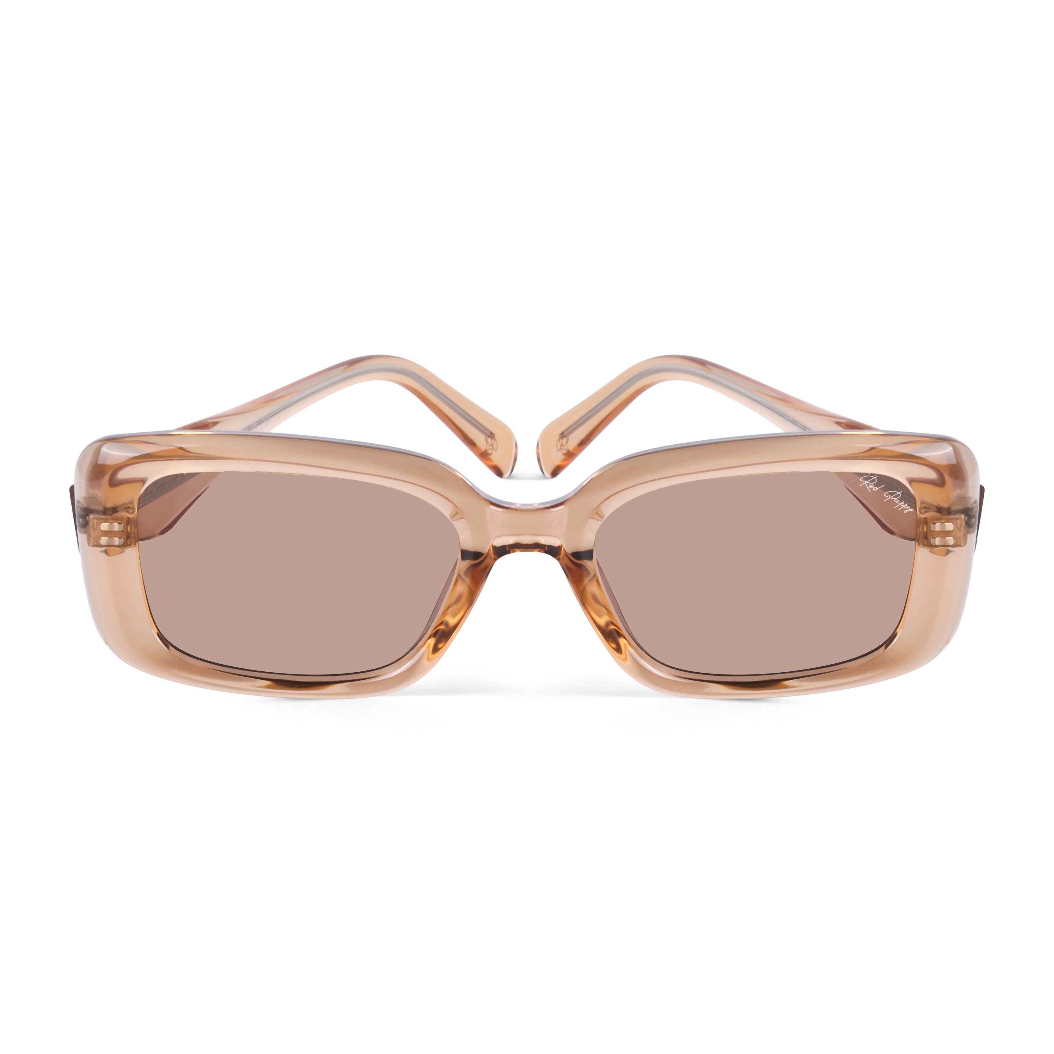 Eldrion Beige Oversized Sunglasses