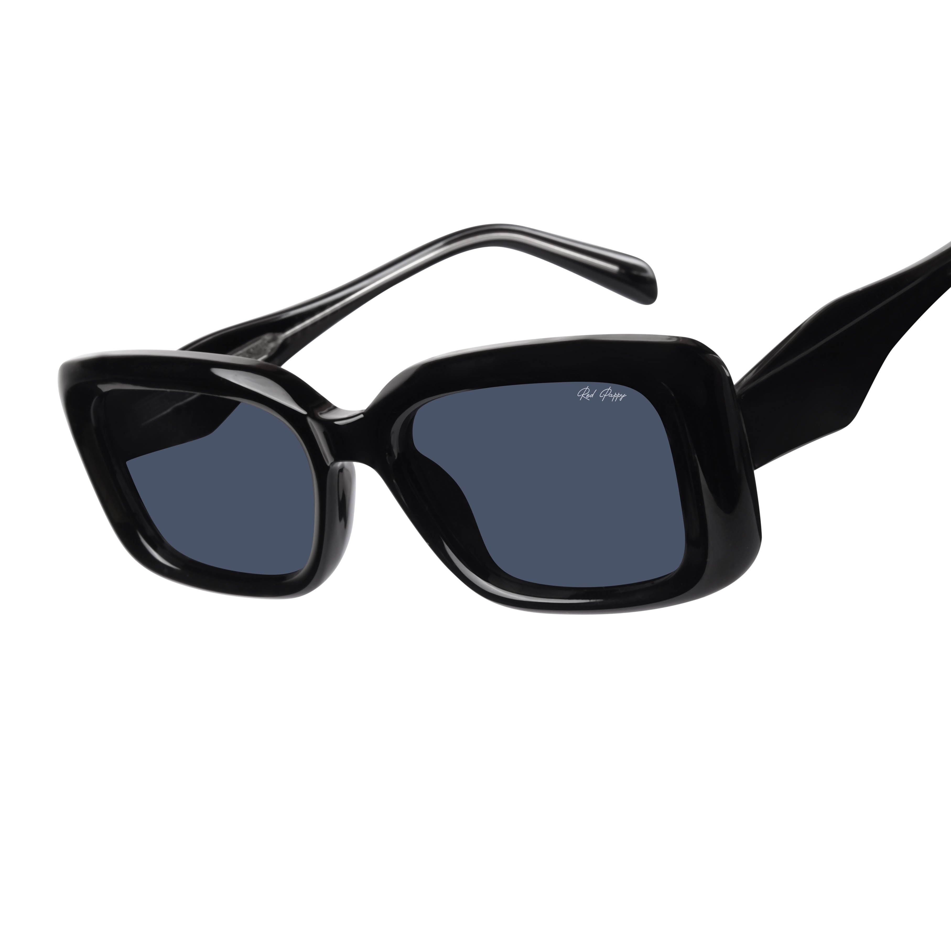 Eldrion Black Oversized Sunglasses