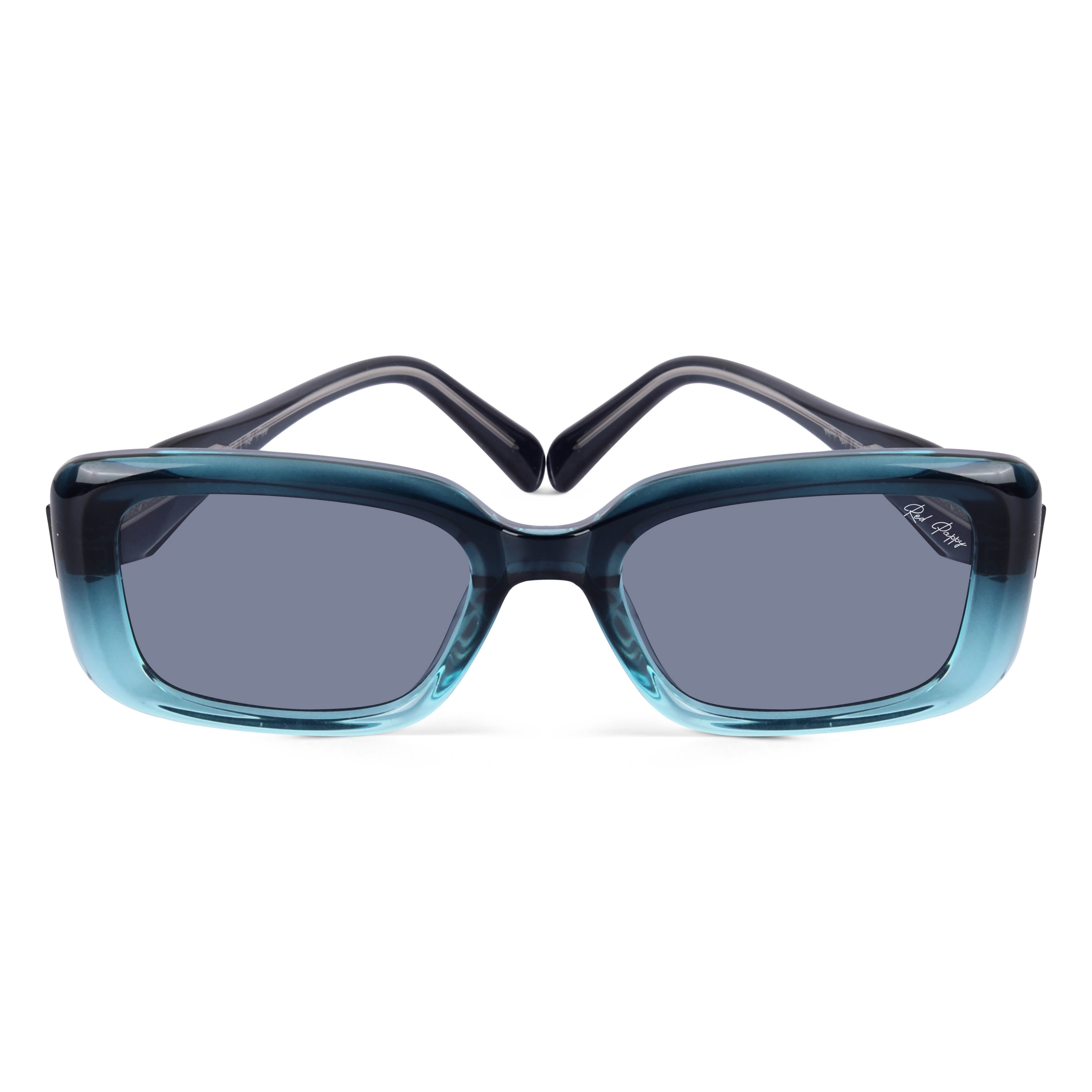 Eldrion Blue Oversized Sunglasses