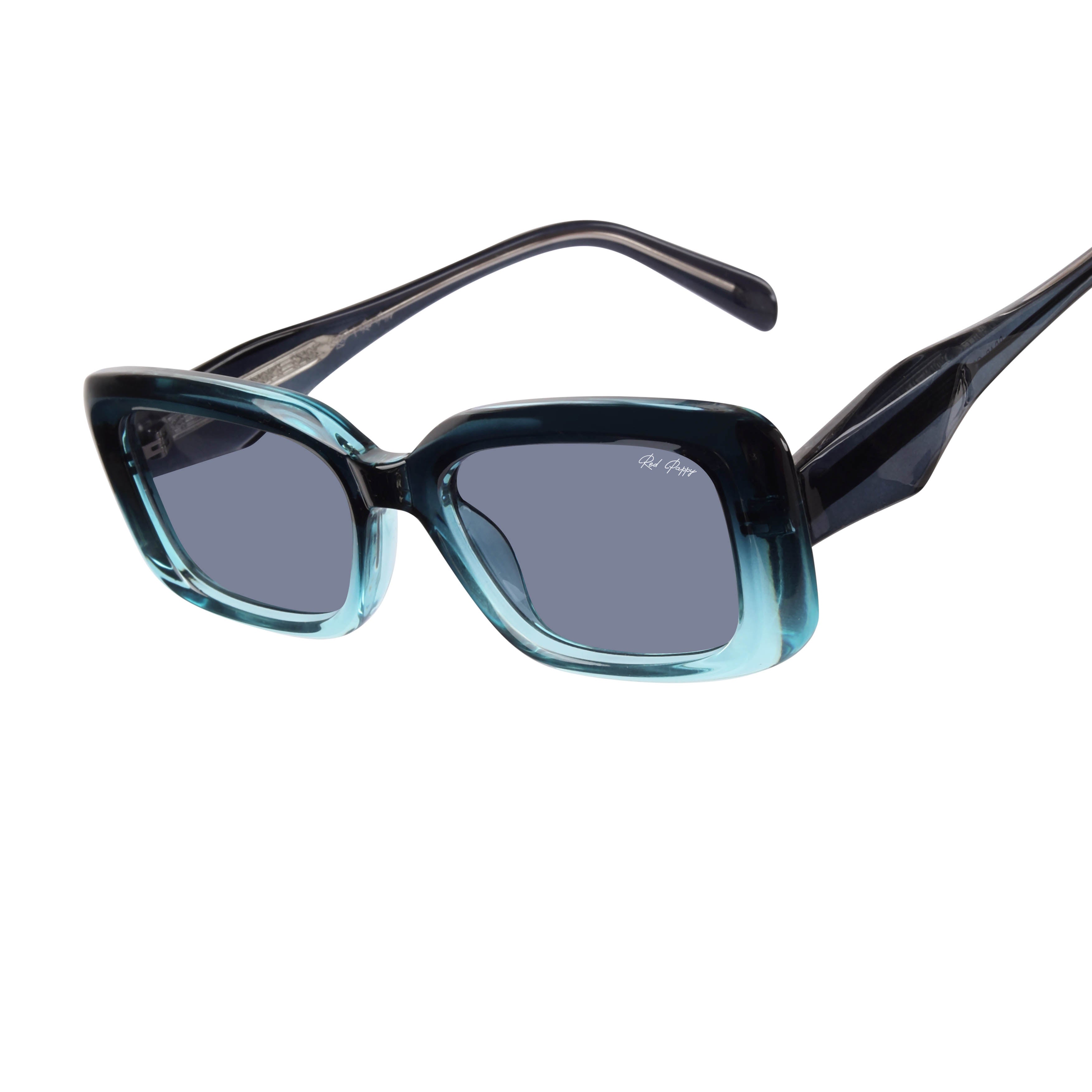 Eldrion Blue Oversized Sunglasses