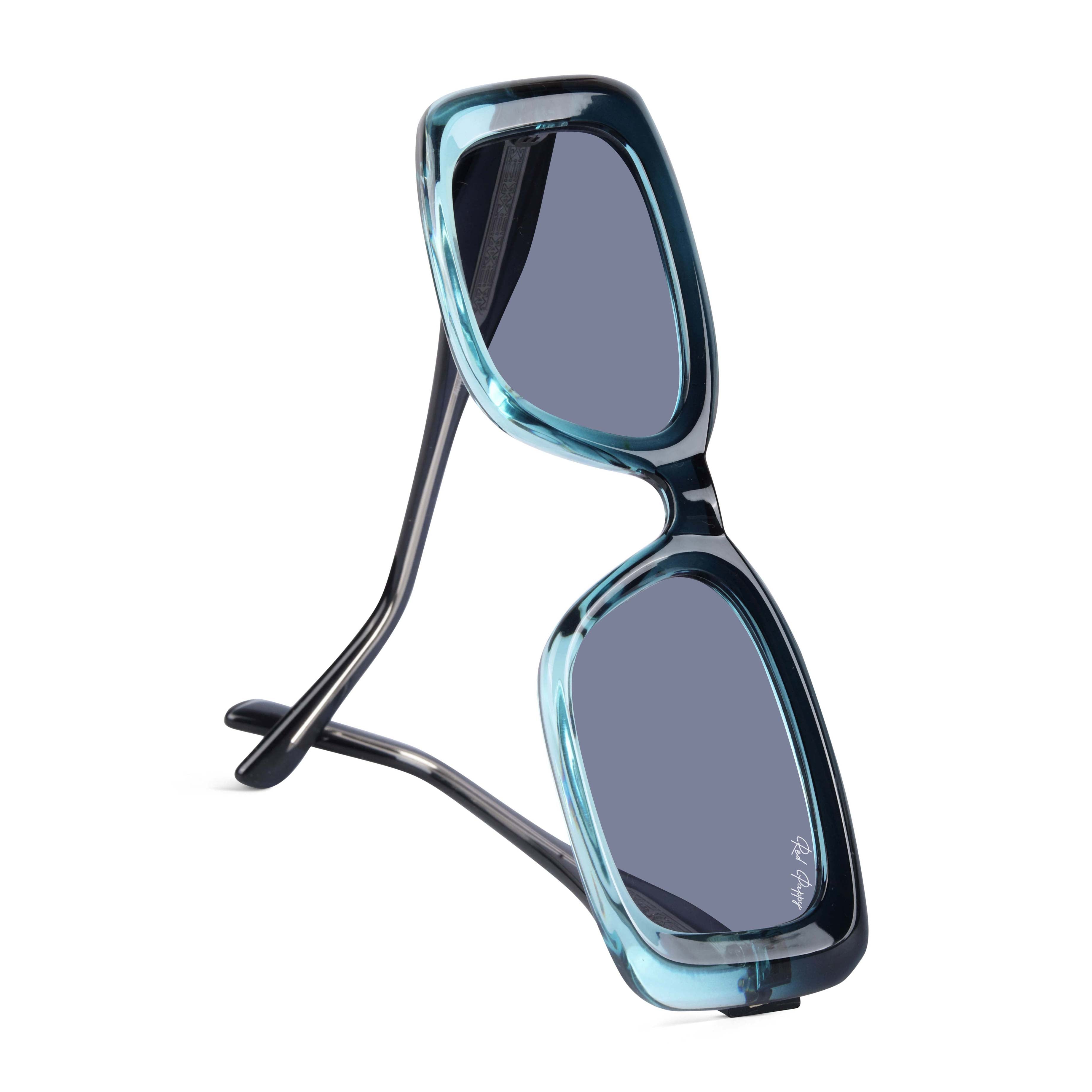 Eldrion Blue Oversized Sunglasses