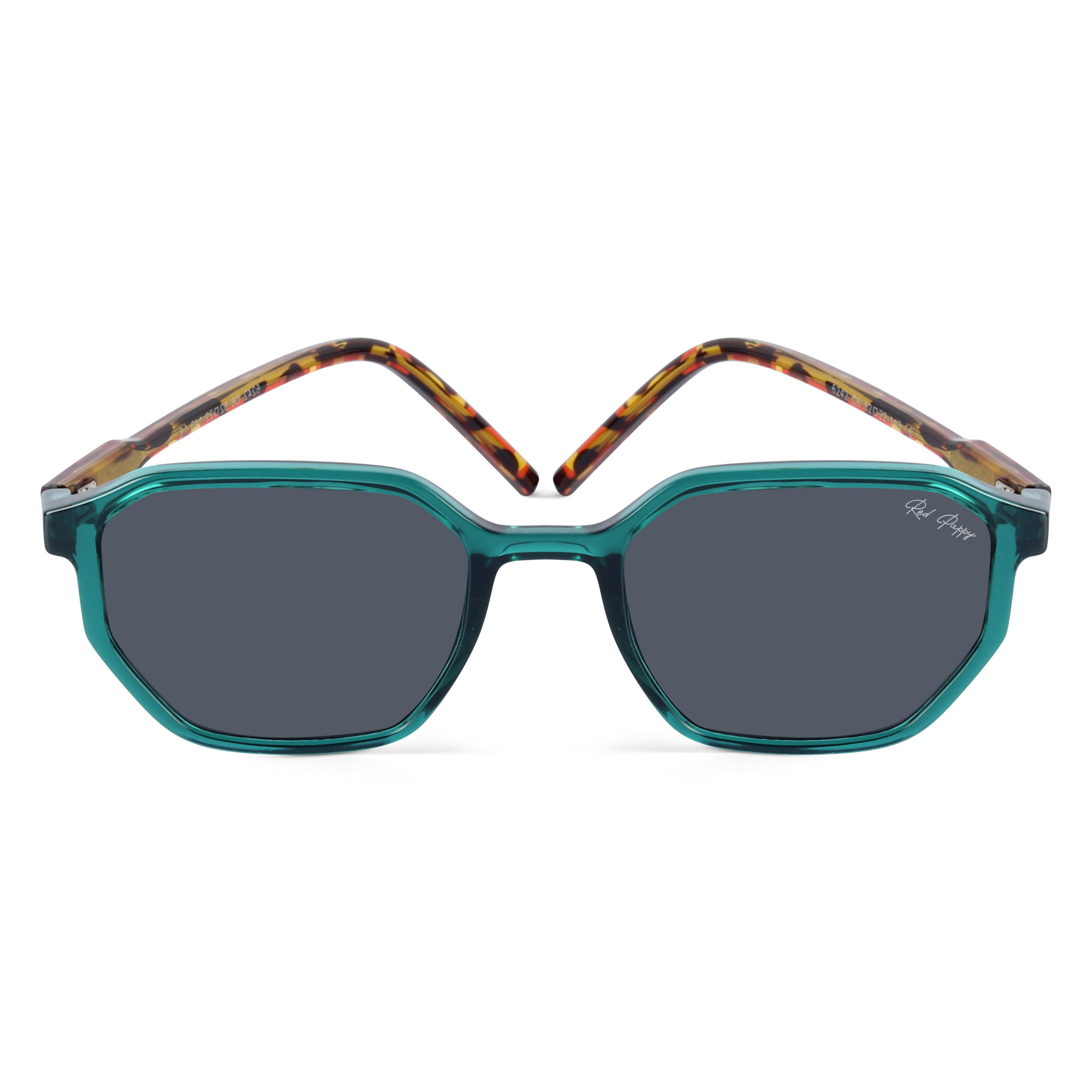 Fable Green Hexagonal Sunglasses