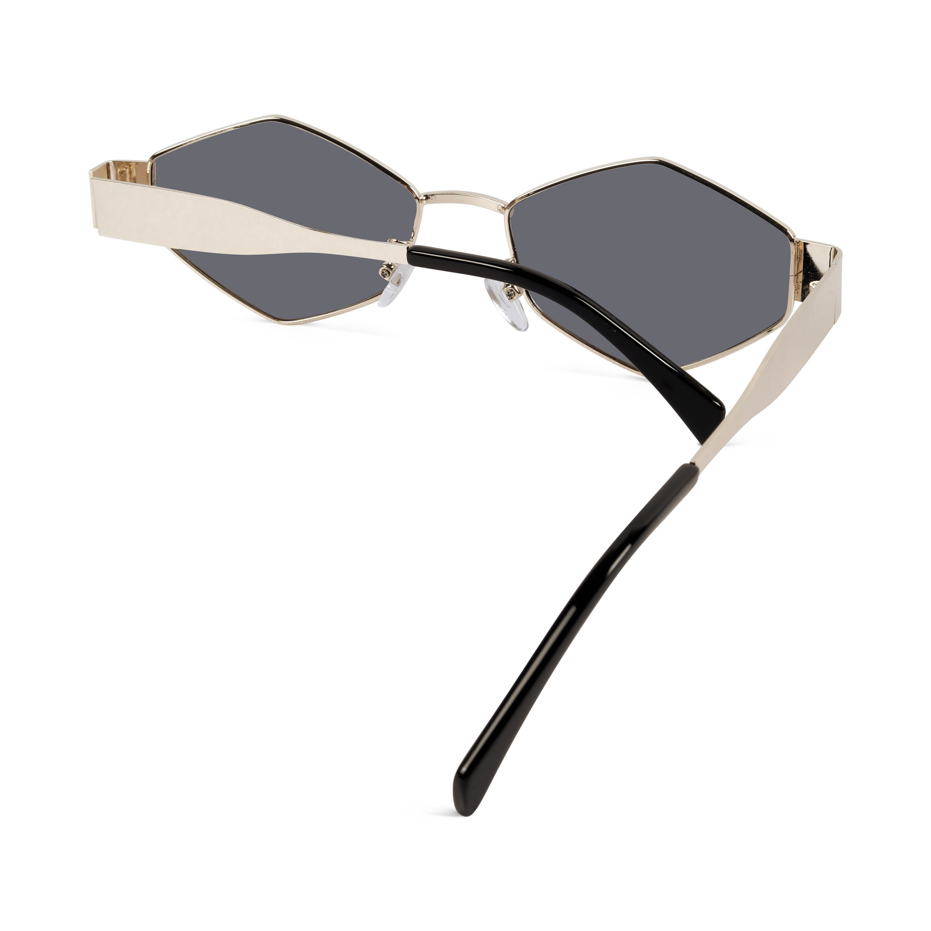 Fantasy Golden Hexagonal Sunglasses