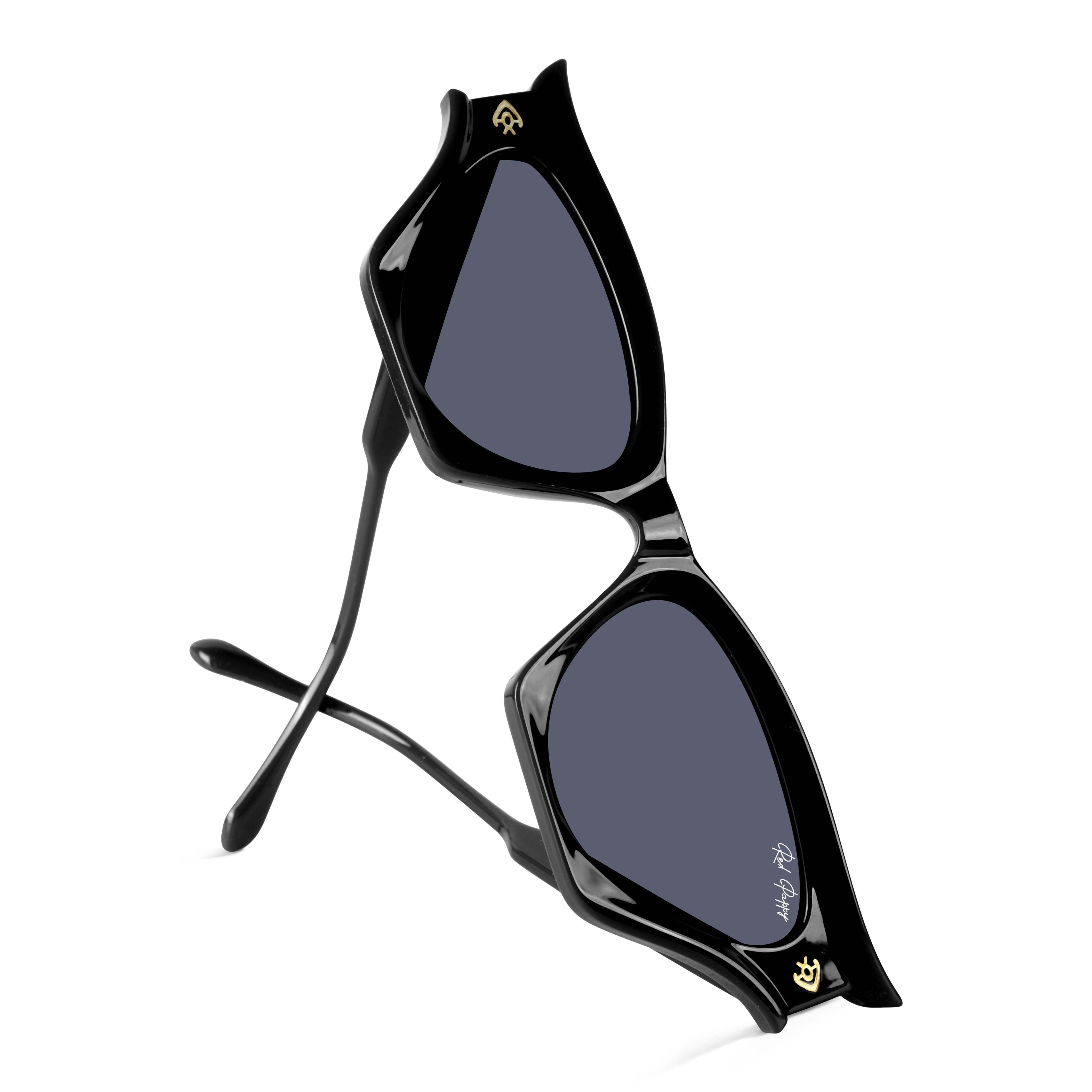 Flauxis Black Cateye Sunglasses