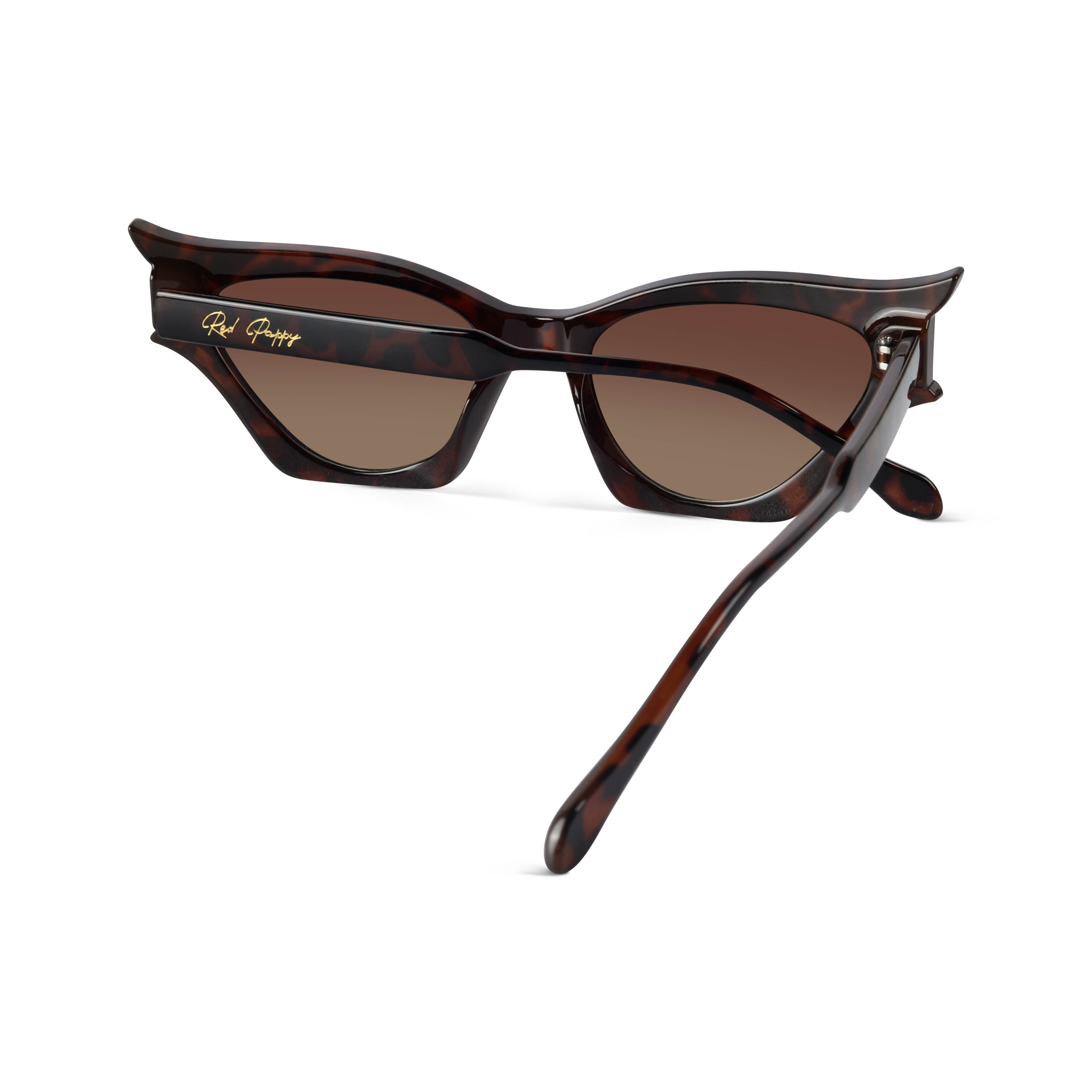 Flauxis Brown Cateye Sunglasses