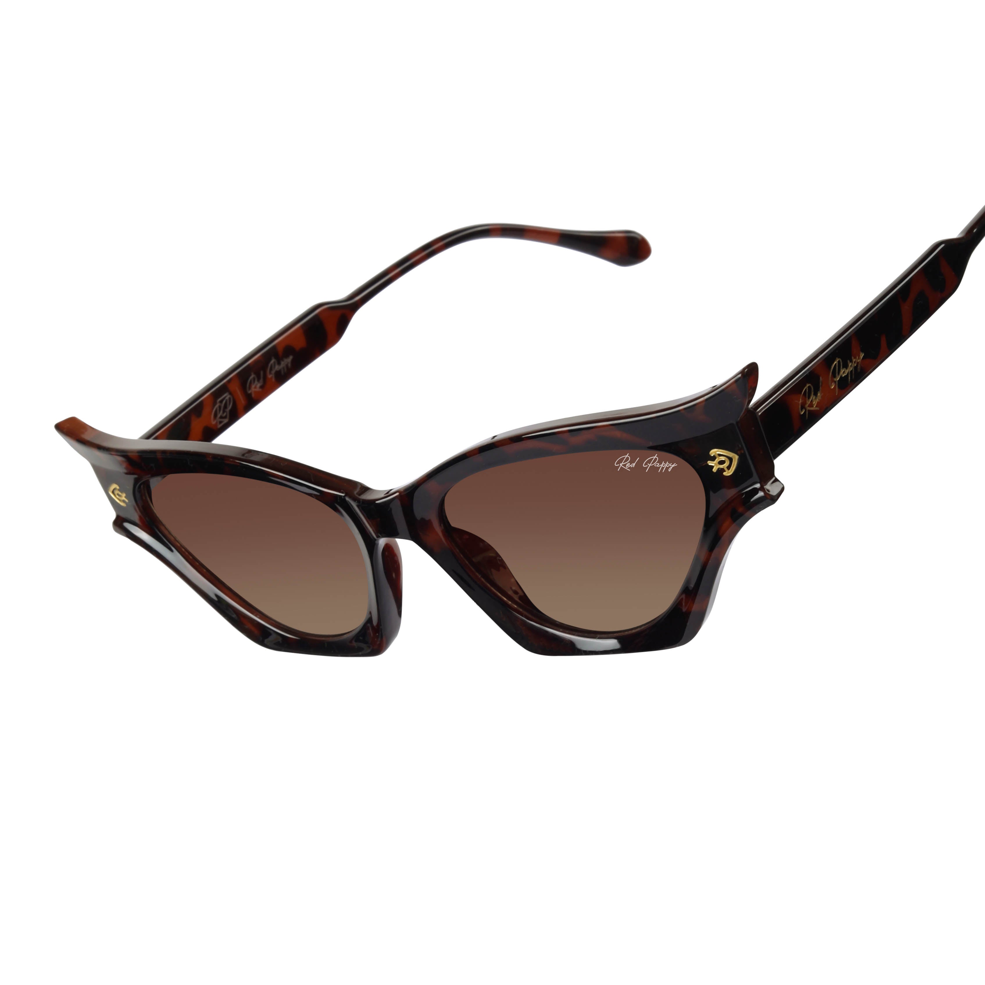 Flauxis Brown Cateye Sunglasses