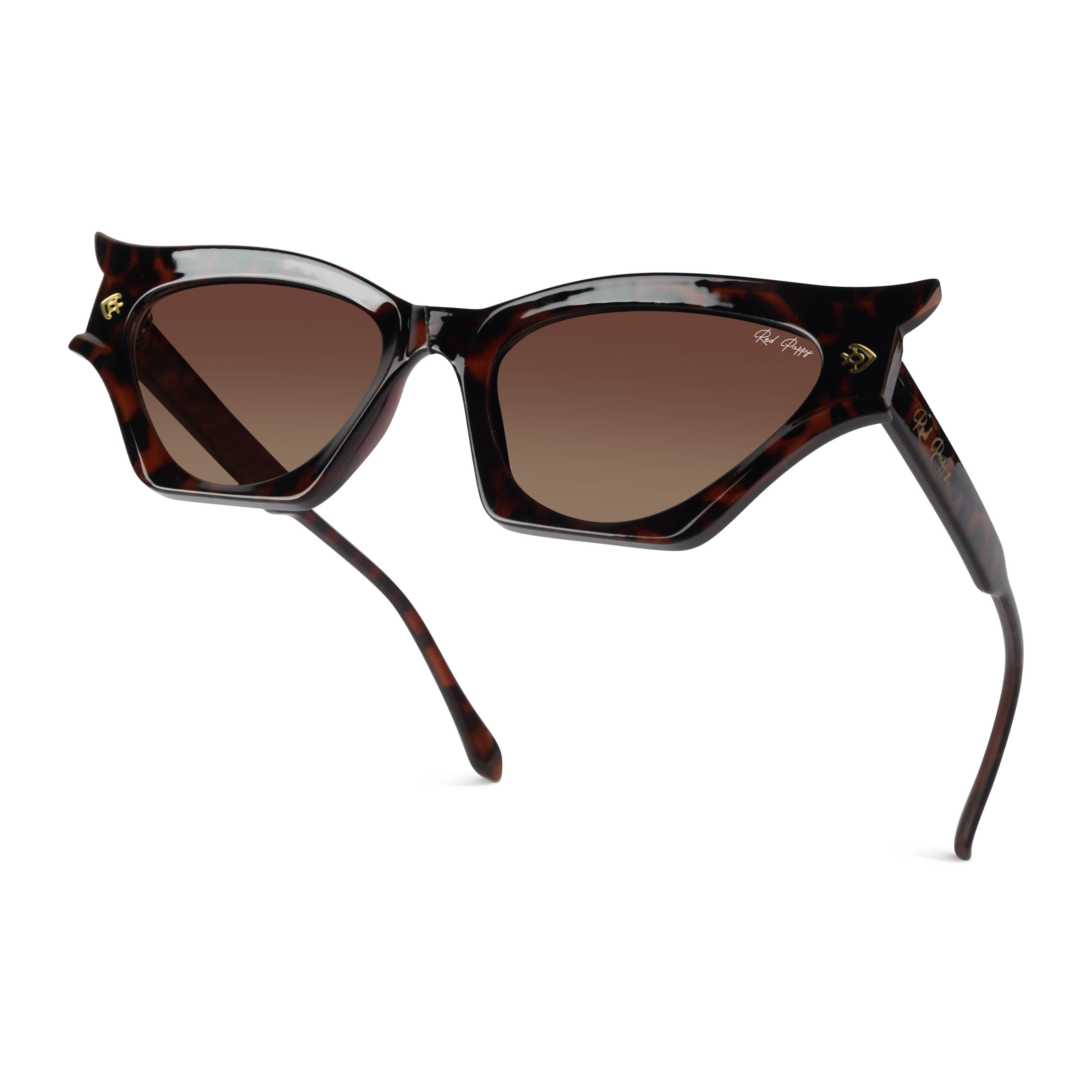 Flauxis Brown Cateye Sunglasses