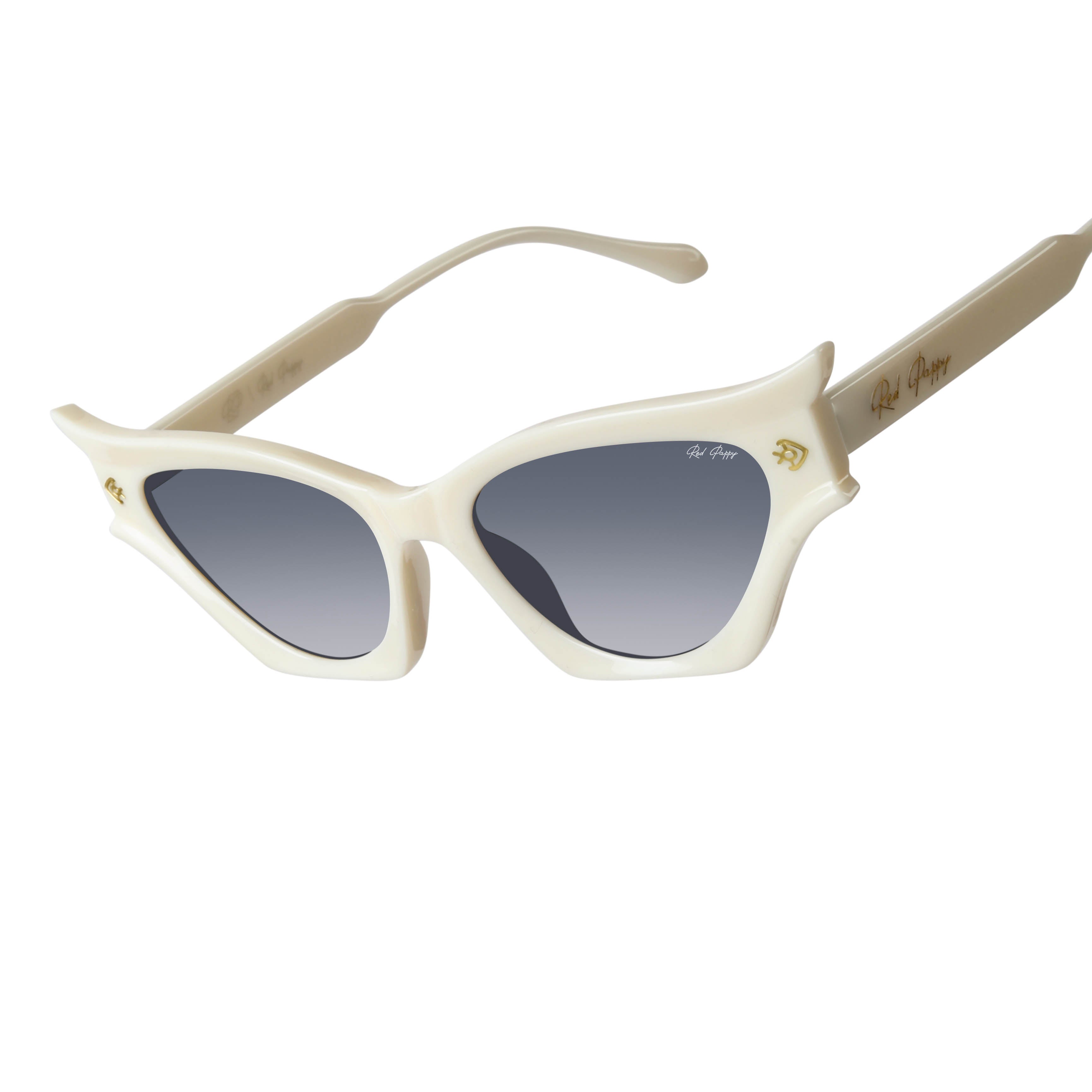 Flauxis Cream Cateye Sunglasses