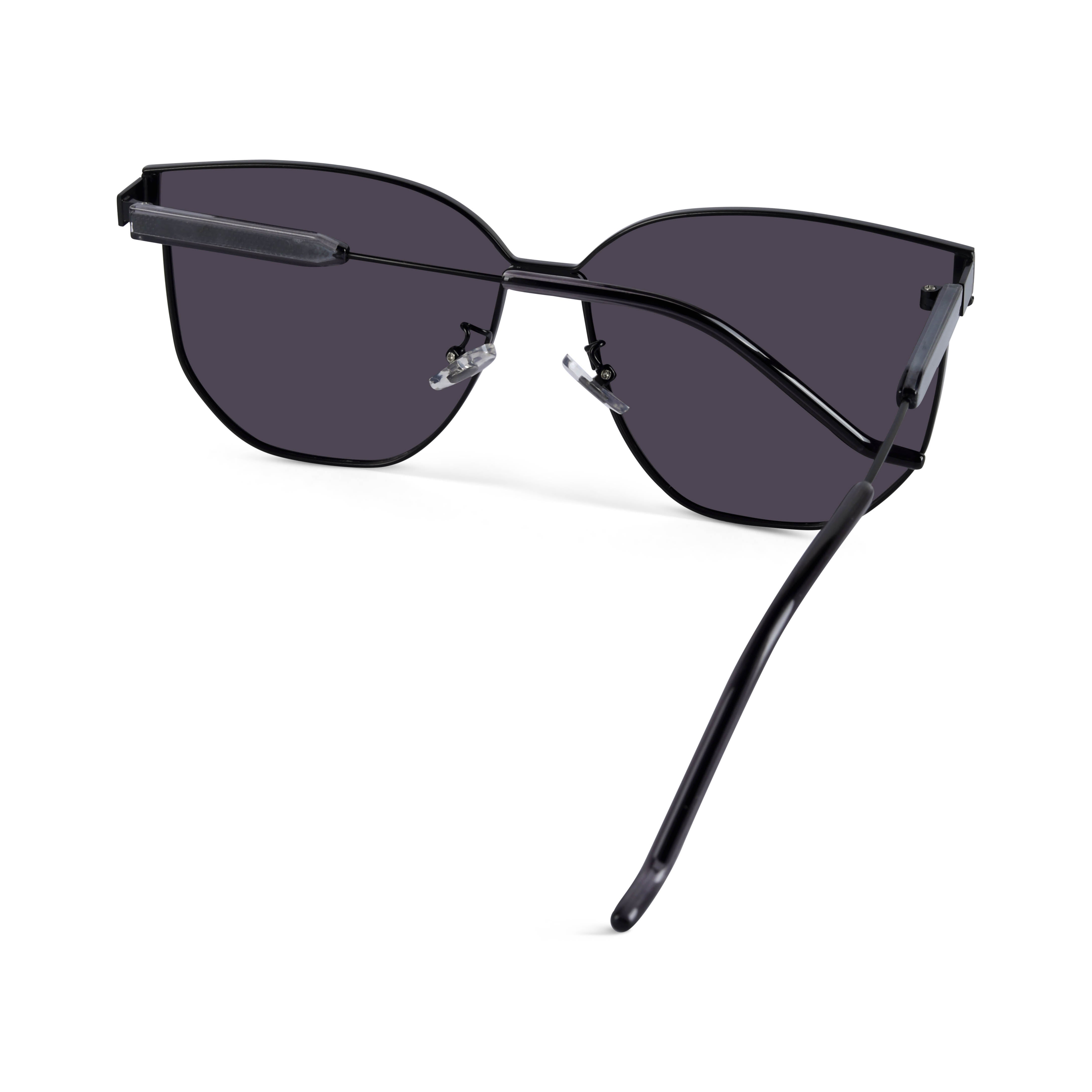 Galadorn Black Oversized Sunglasses