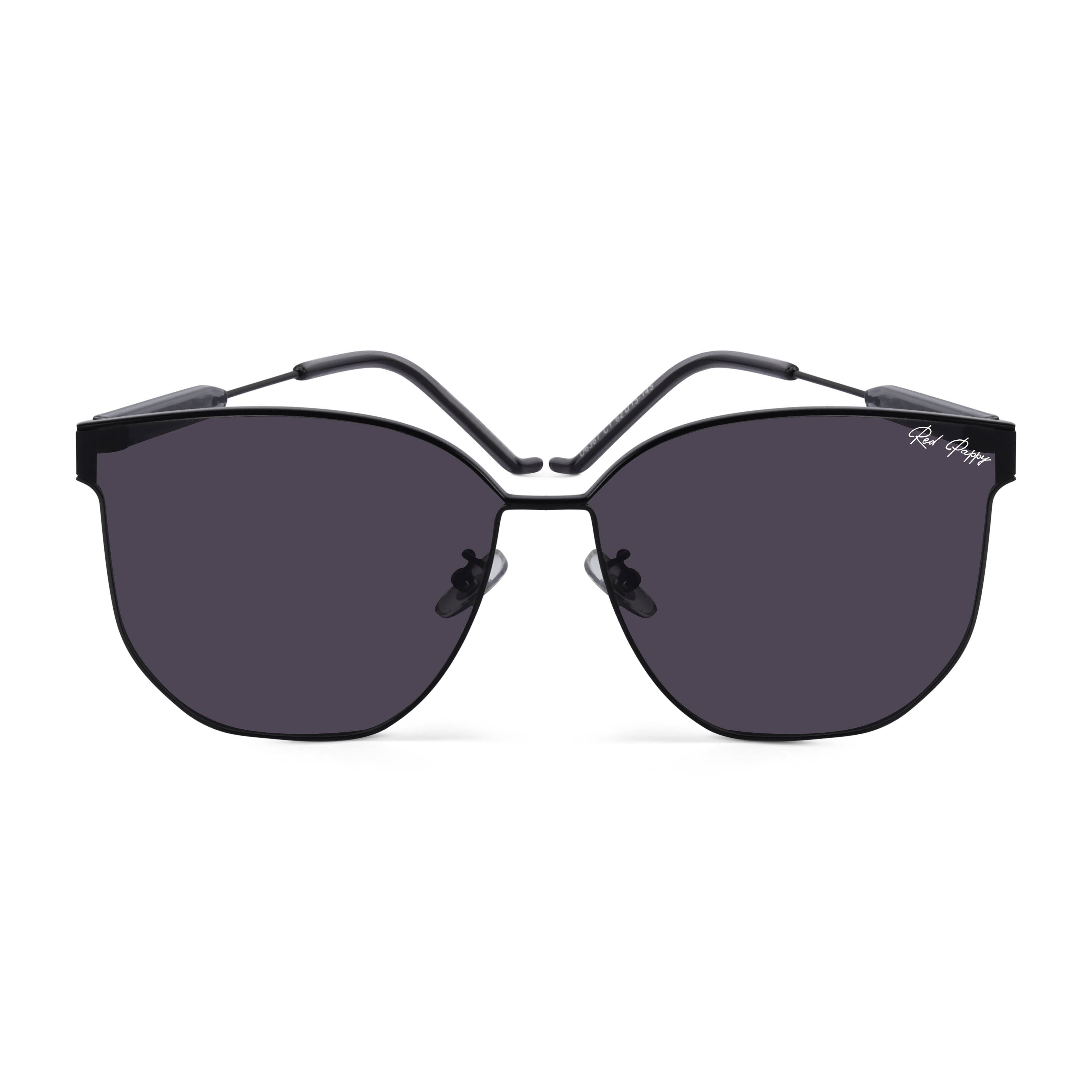 Galadorn Black Oversized Sunglasses