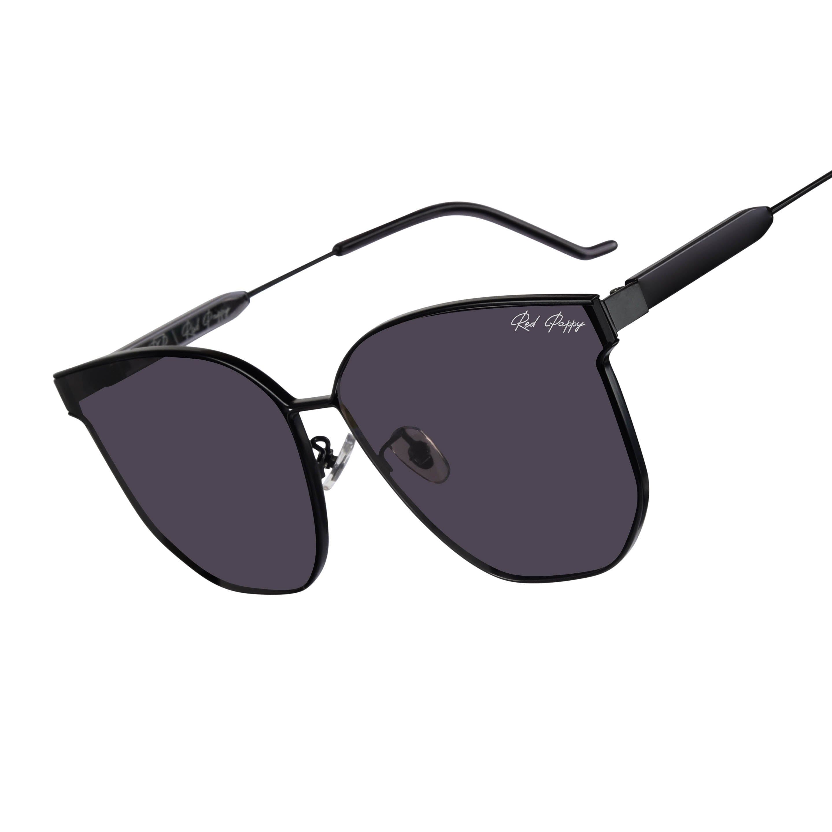 Galadorn Black Oversized Sunglasses