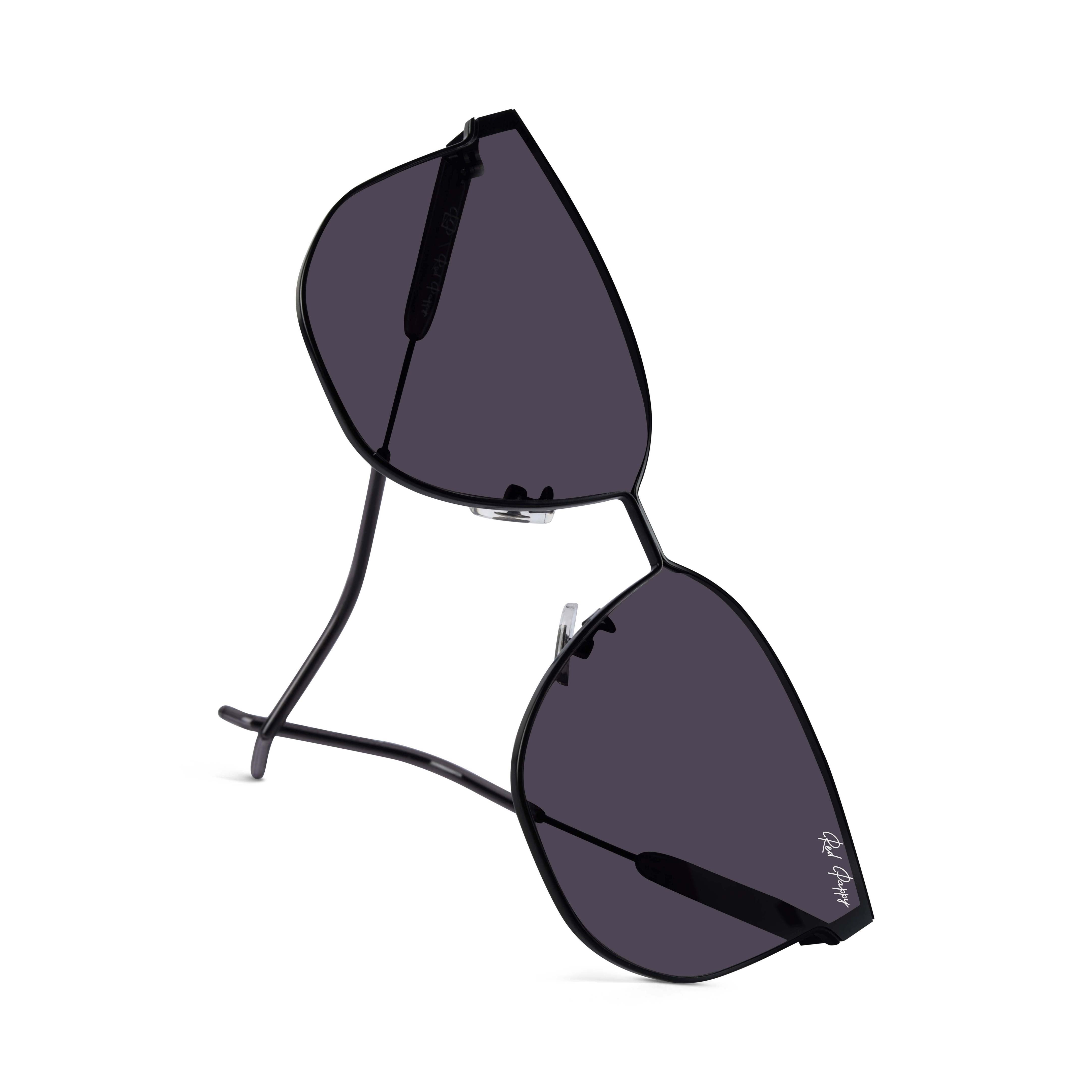 Galadorn Black Oversized Sunglasses