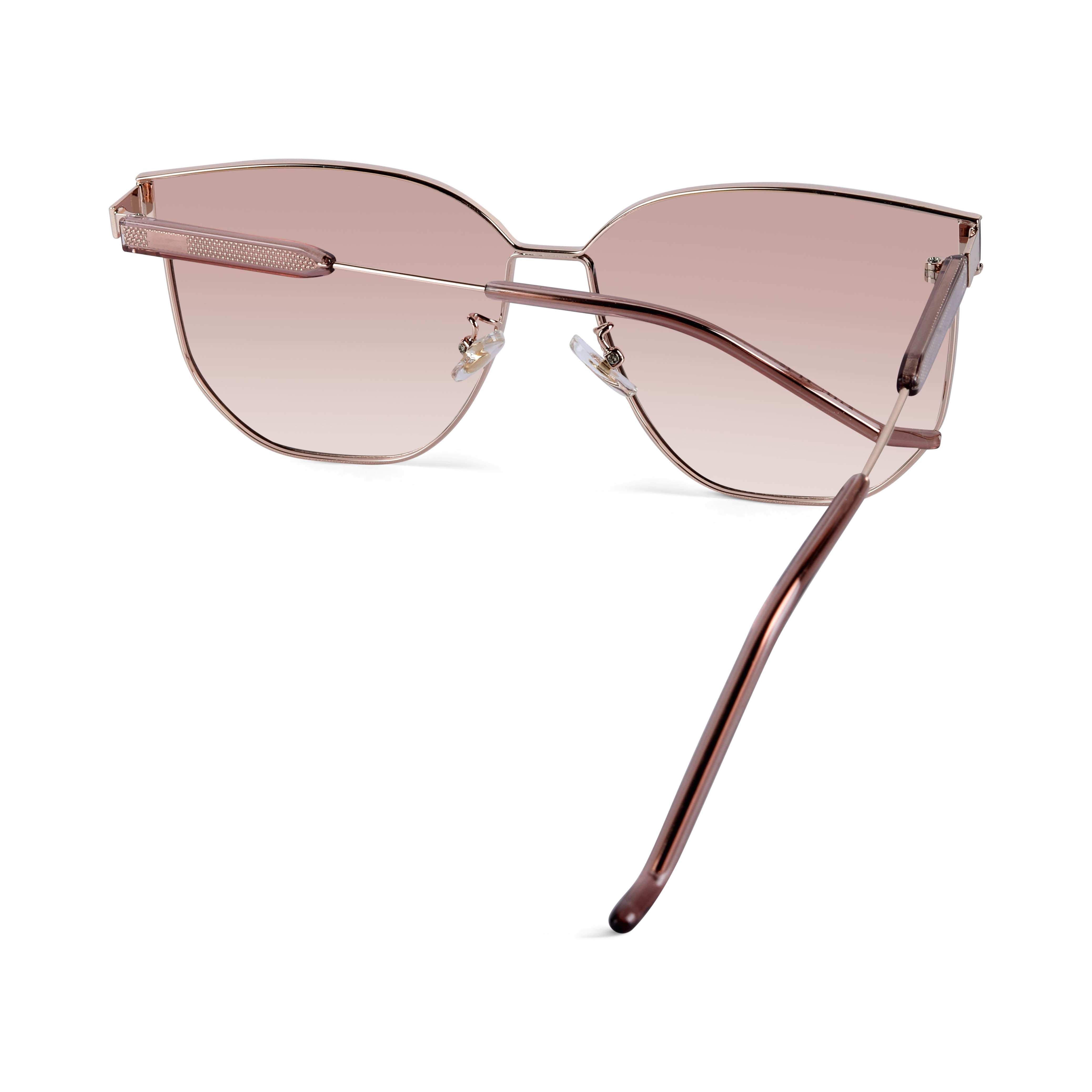 Galadorn Rose Gold Oversized Sunglasses