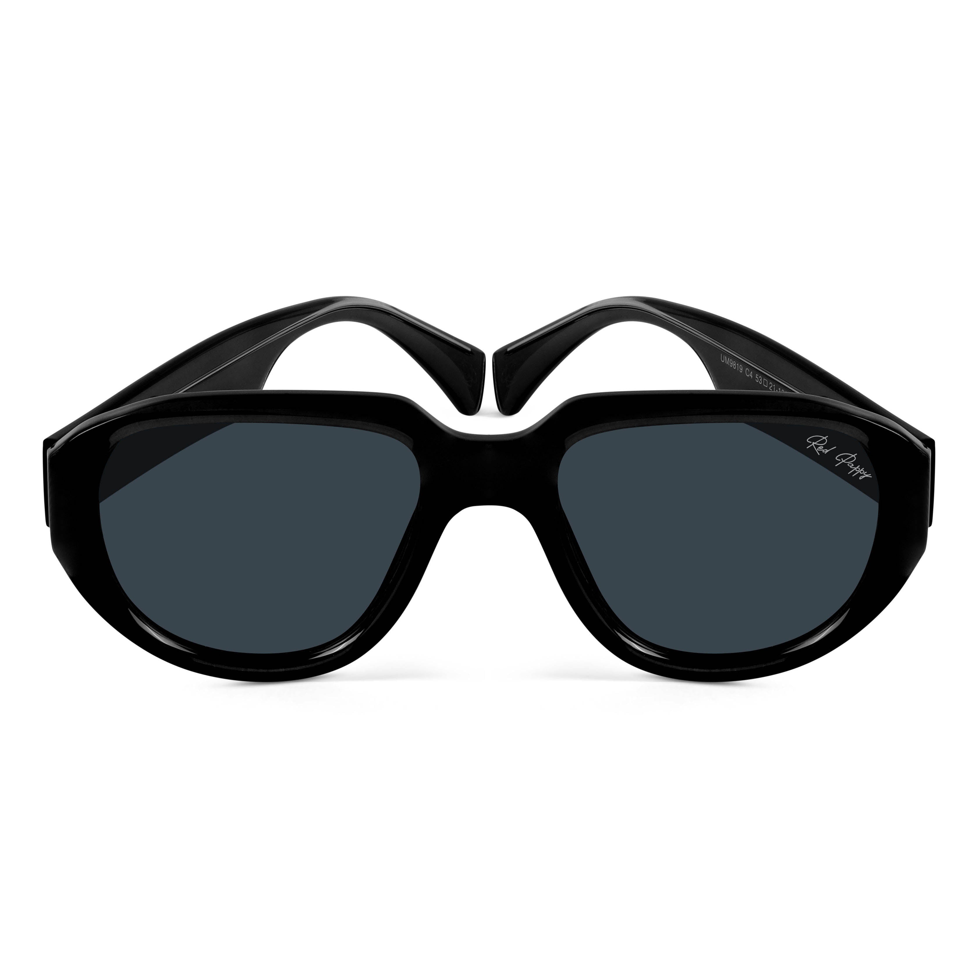 Lumivista Black Oversized Sunglasses