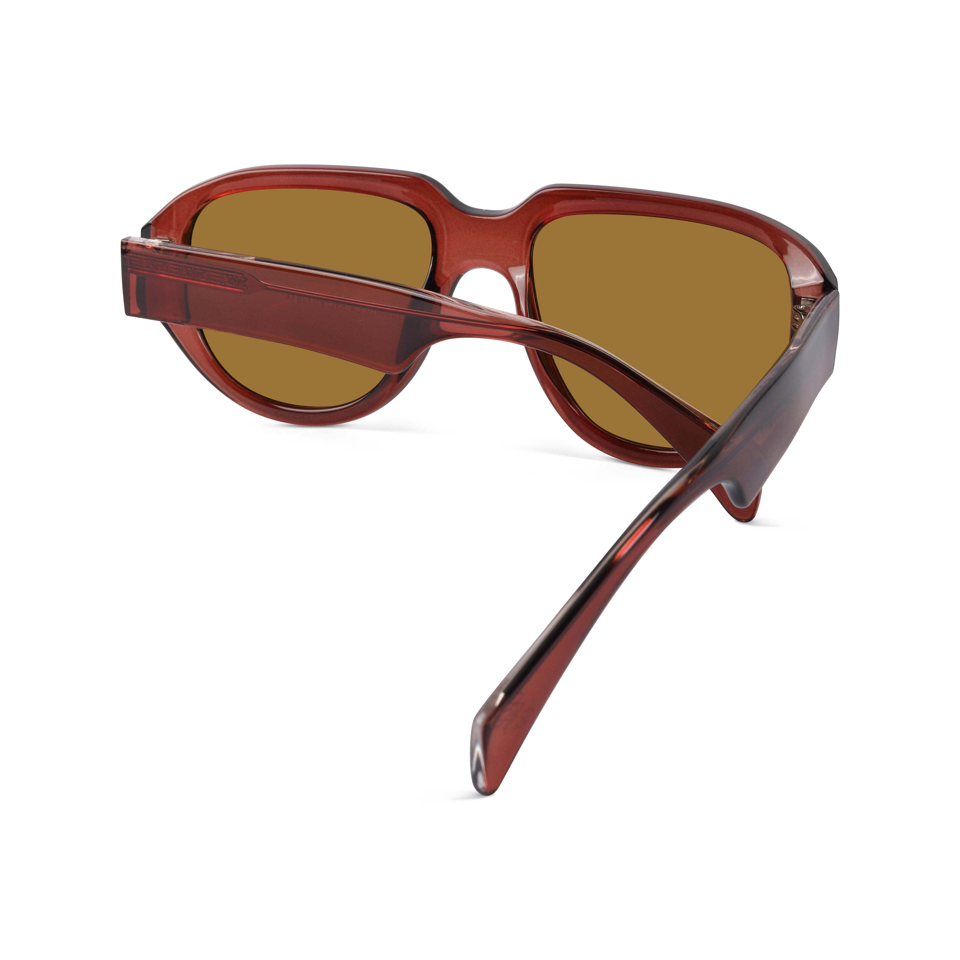 Lumivista Brown Oversized Sunglasses