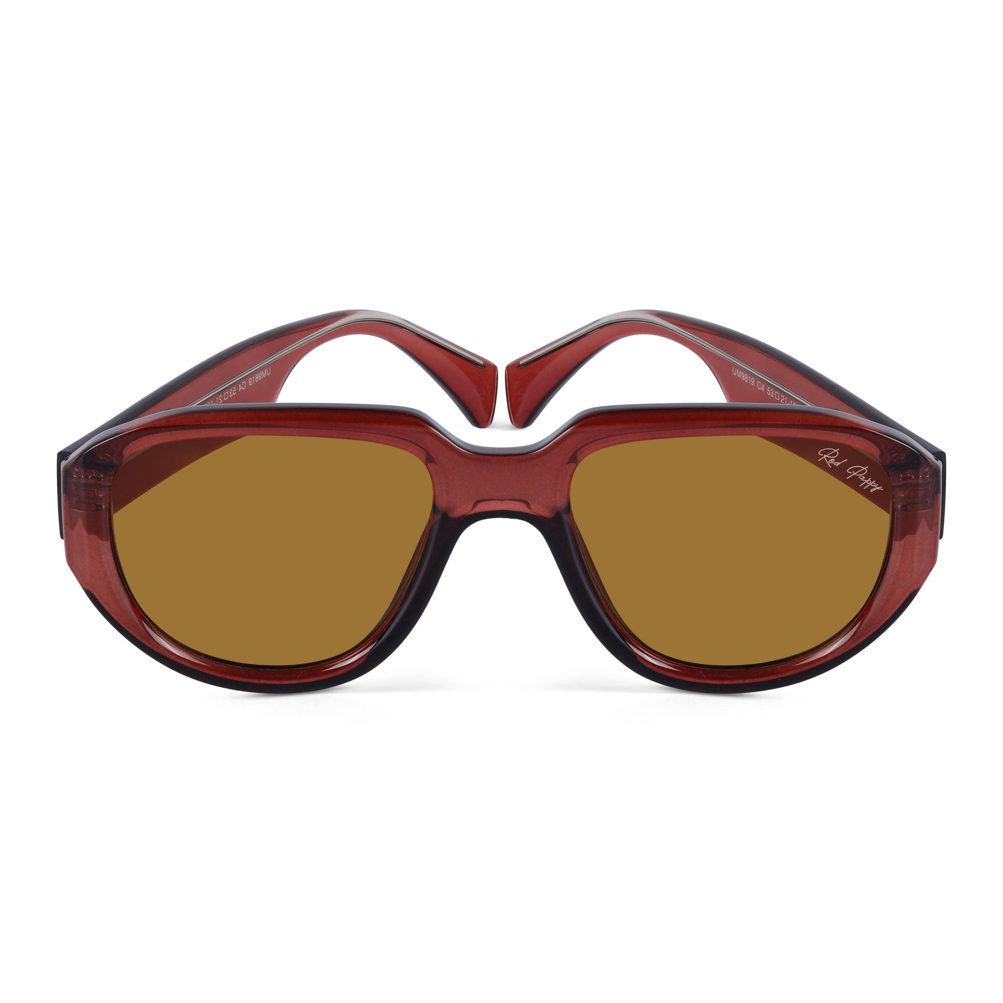 Lumivista Brown Oversized Sunglasses