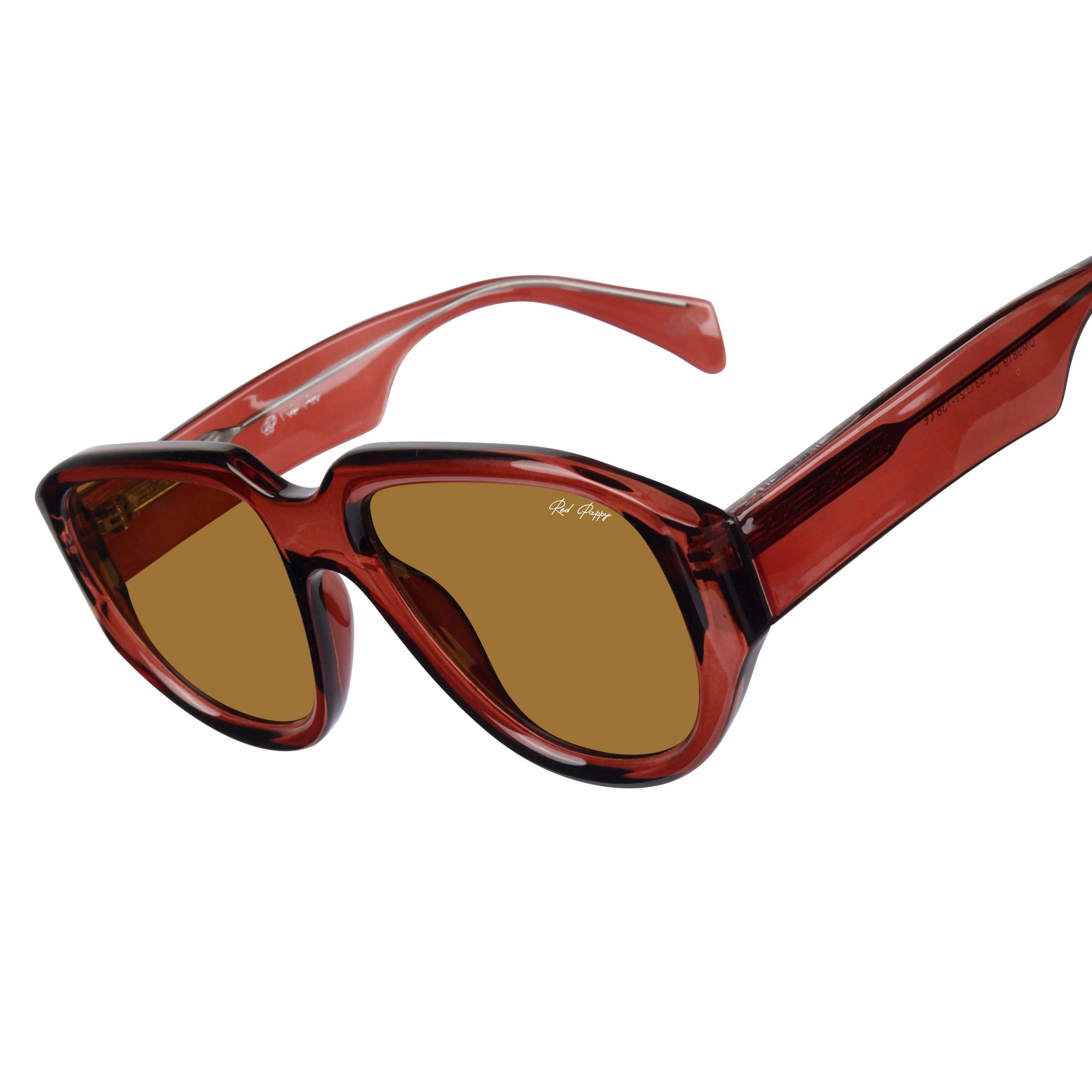 Lumivista Brown Oversized Sunglasses