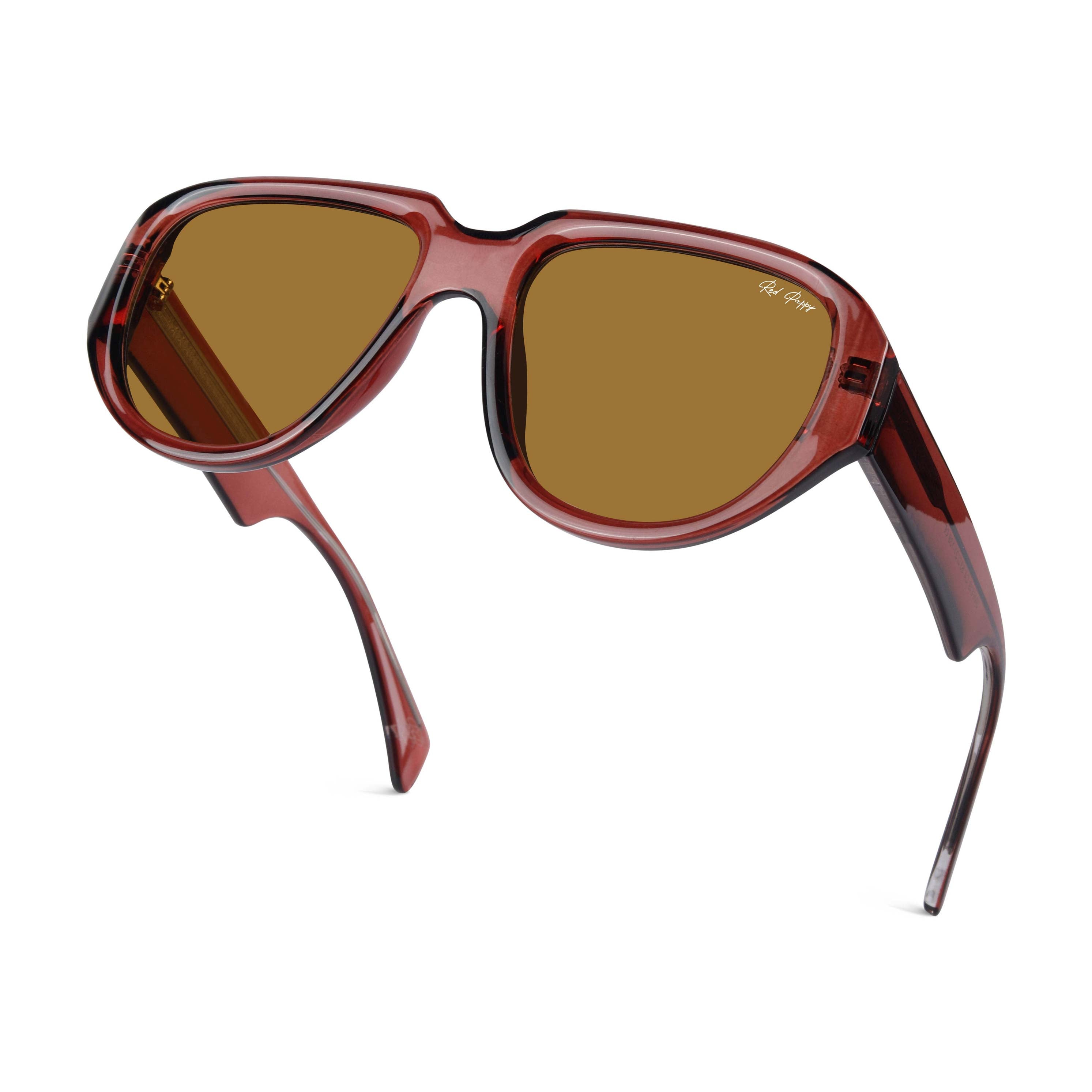 Lumivista Brown Oversized Sunglasses